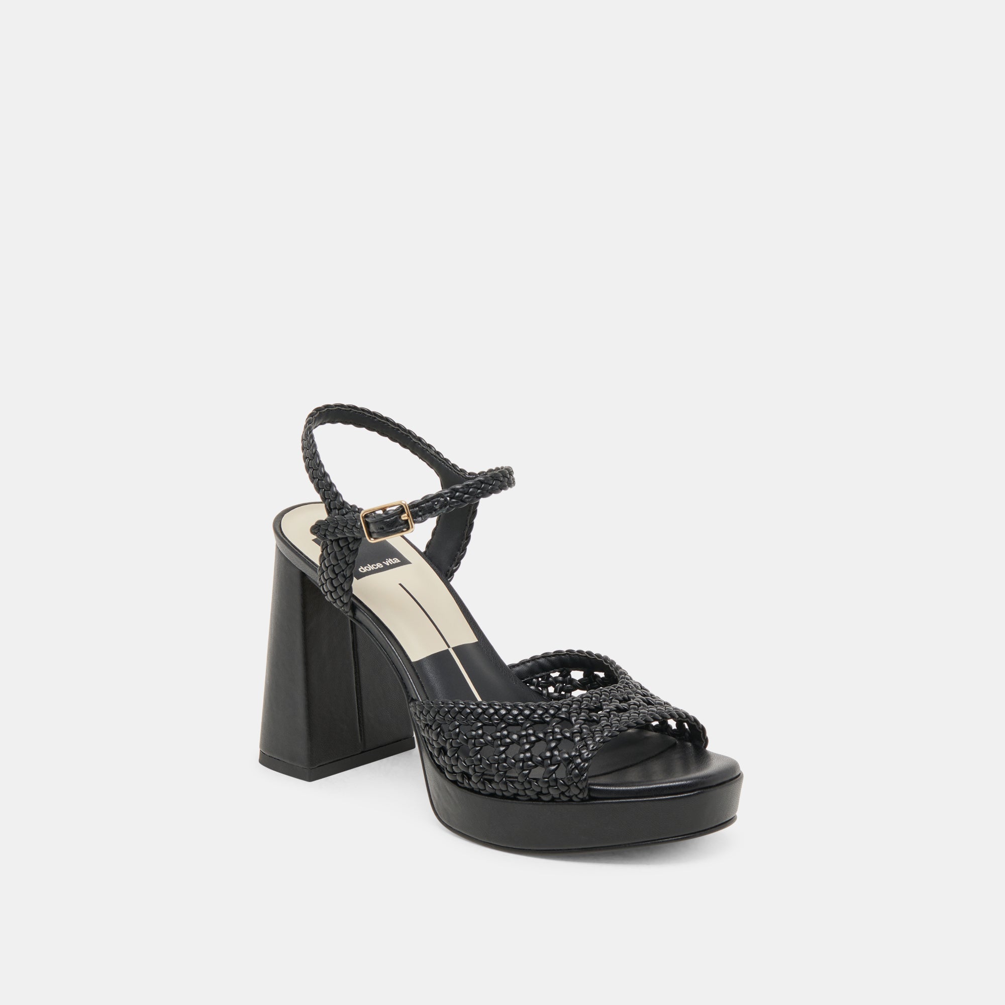 PEYTEN HEELS BLACK WOVEN STELLA - Image 2