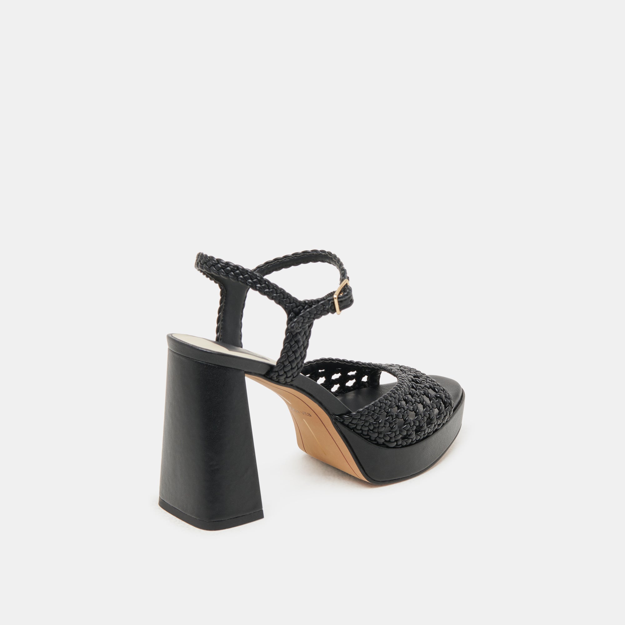 PEYTEN HEELS BLACK WOVEN STELLA - Image 3
