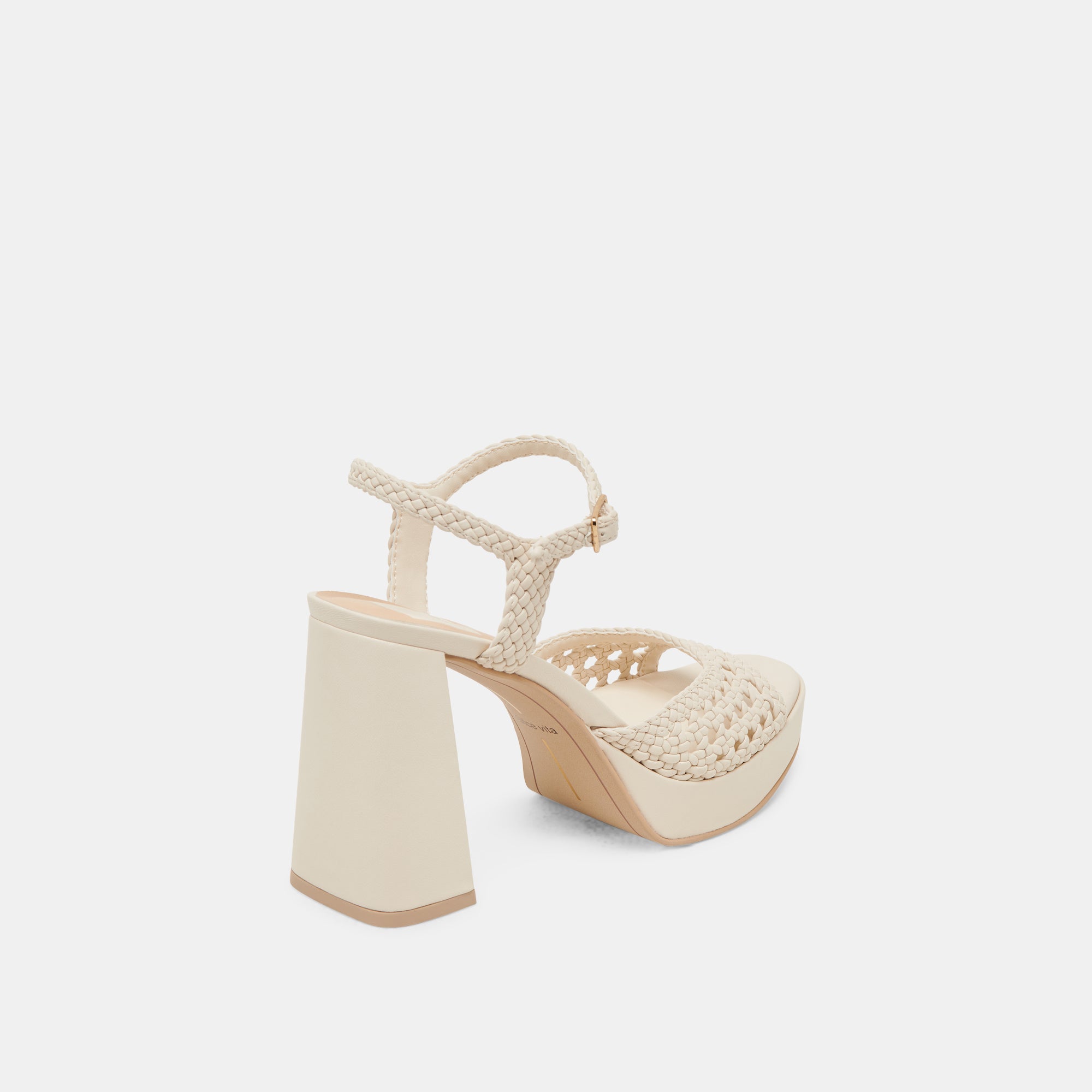 PEYTEN HEELS CREME WOVEN STELLA - Image 5