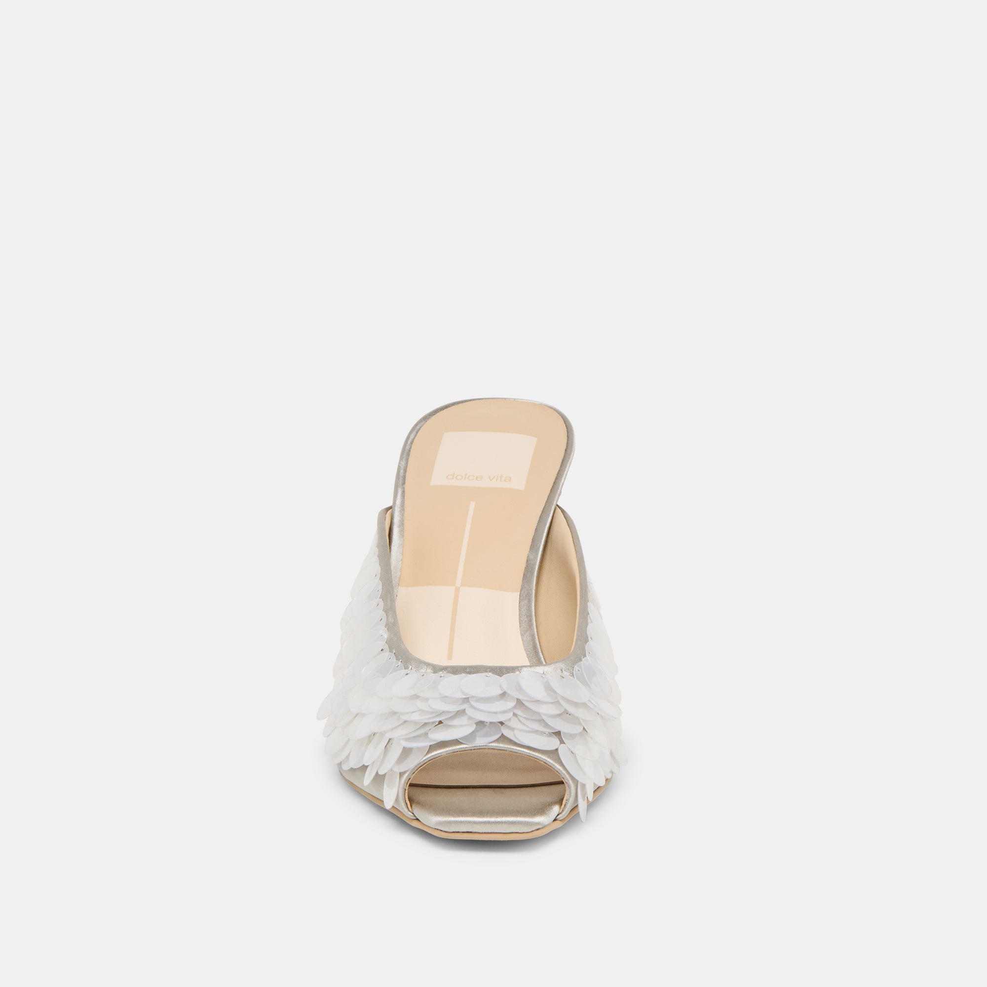 SAMARY CONFETTI HEELS SILVER SATIN - Image 10