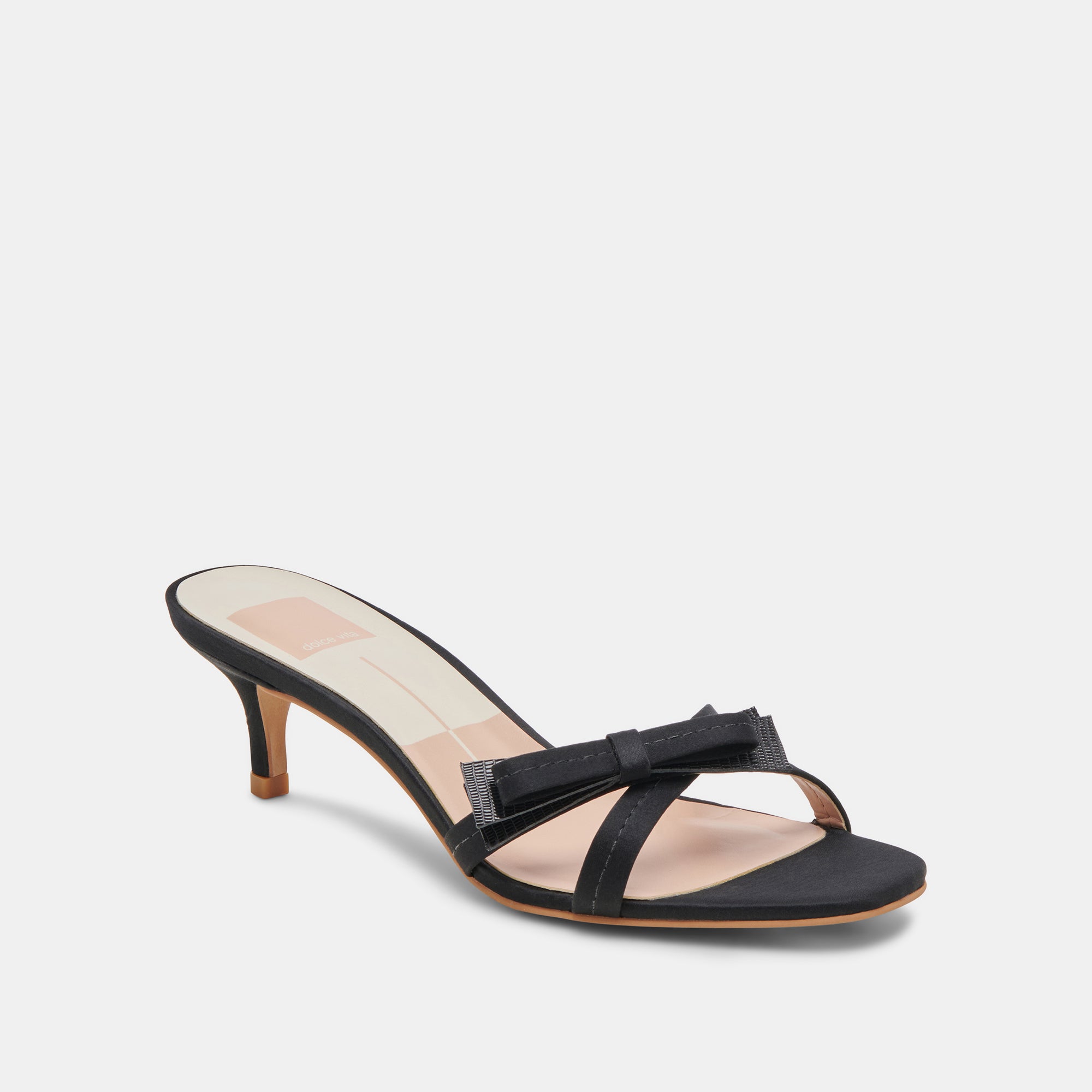 TERISA HEELS ONYX SATIN - Image 3