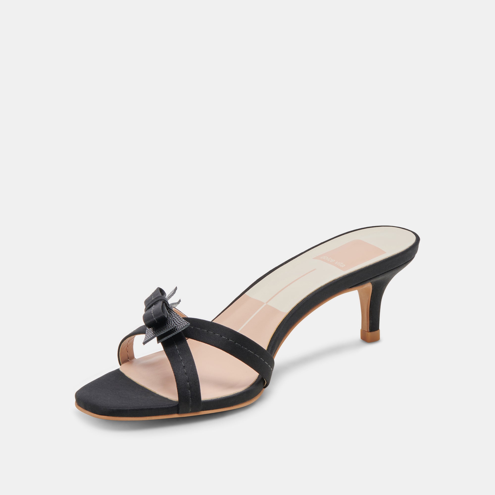 TERISA HEELS ONYX SATIN - Image 6