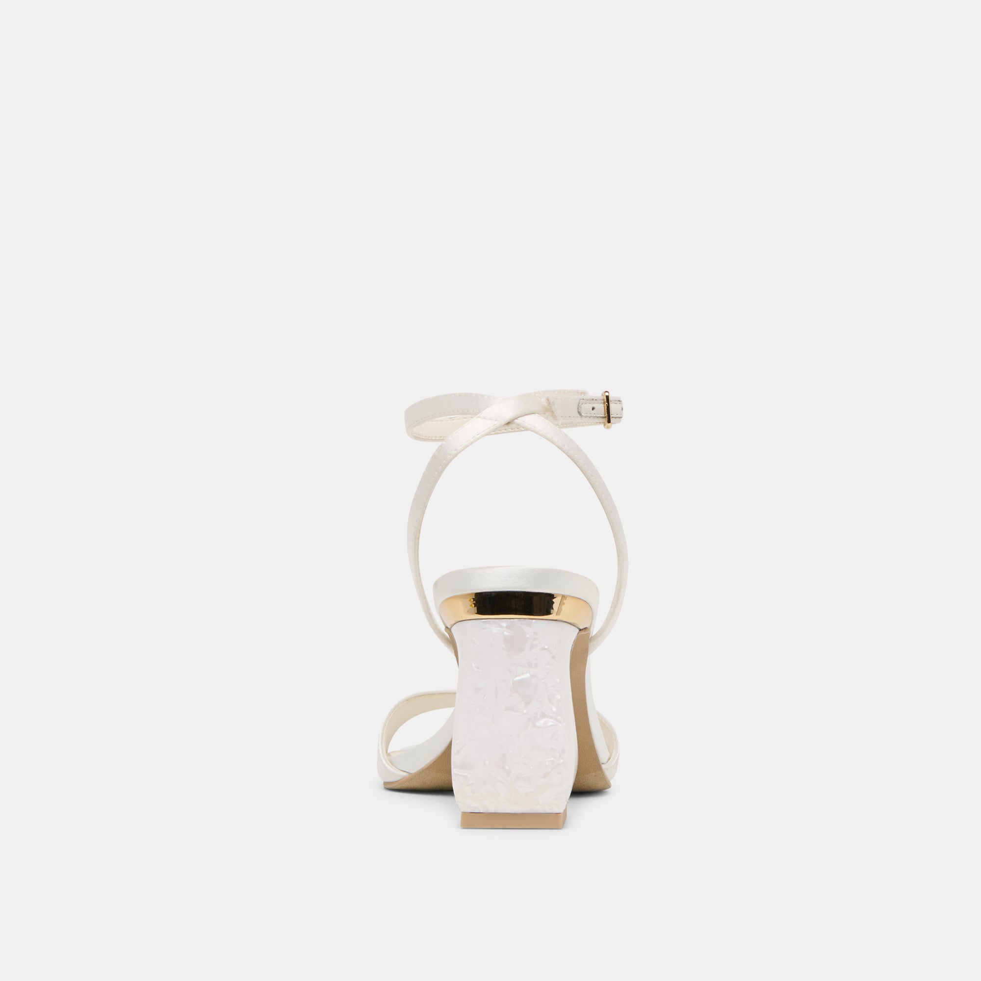 TILDA HEELS TRUE WHITE SATIN - Image 9