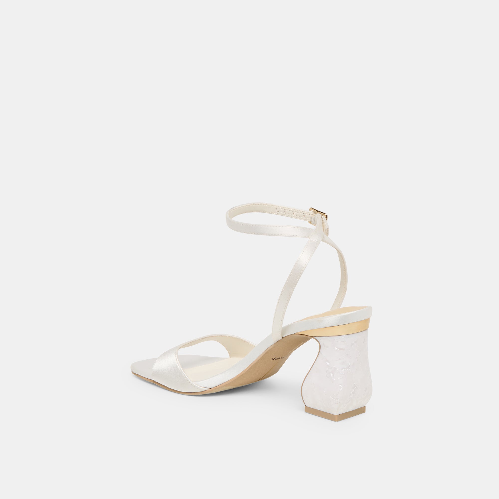 TILDA HEELS TRUE WHITE SATIN - Image 7