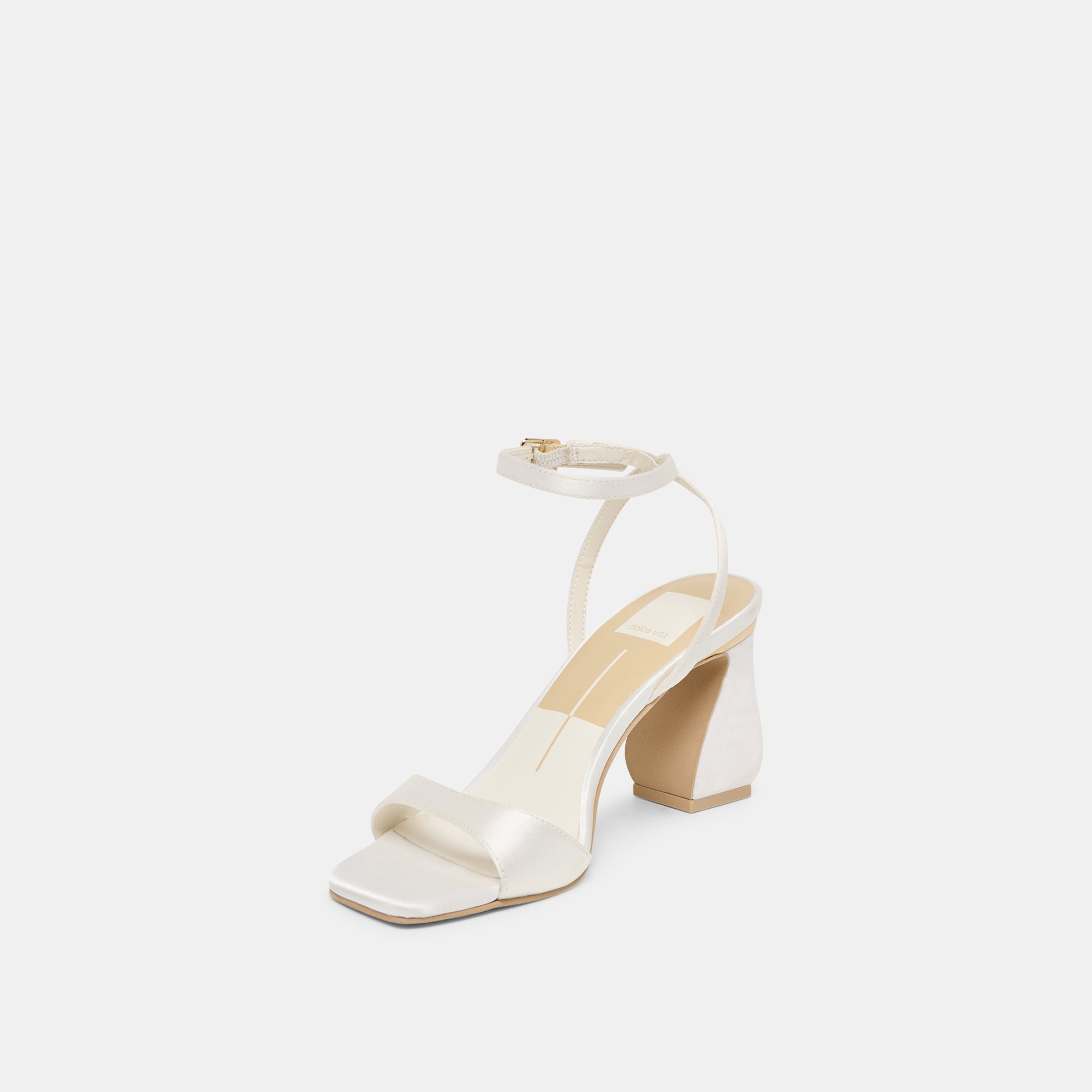 TILDA HEELS TRUE WHITE SATIN - Image 6