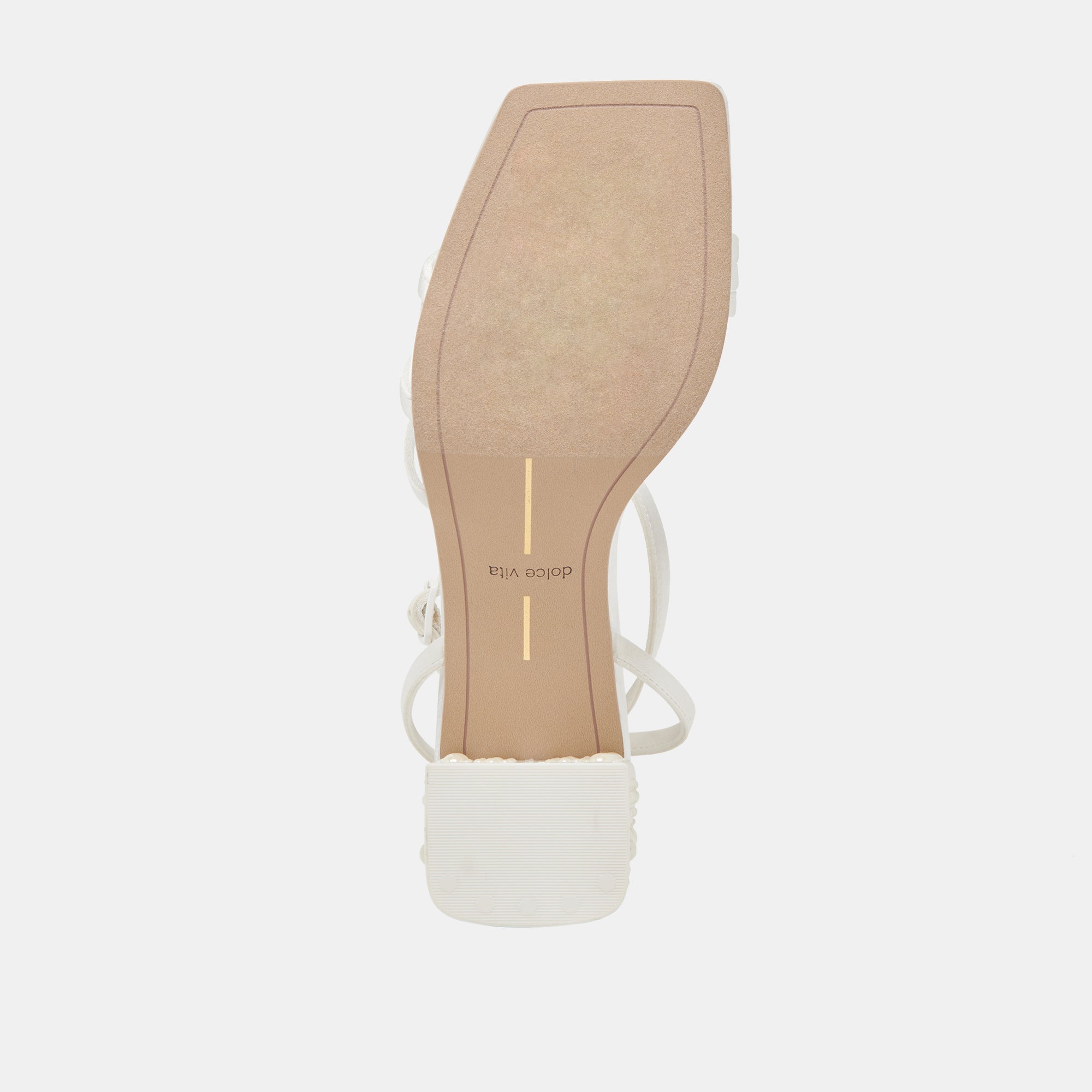 YSABEL PEARL HEELS TRUE WHITE SATIN - Image 13