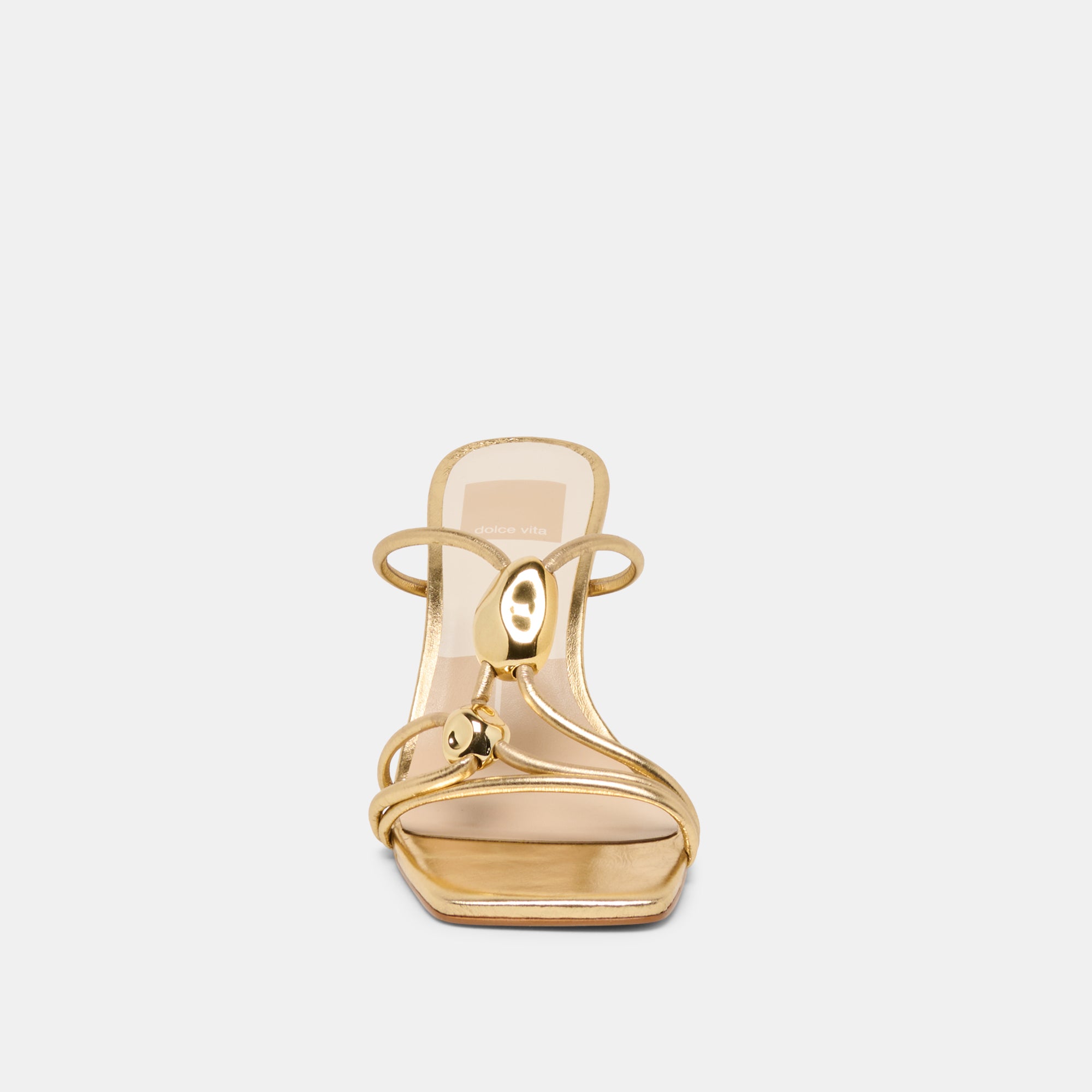 ALAYNA HEELS GOLD LEATHER - Image 6