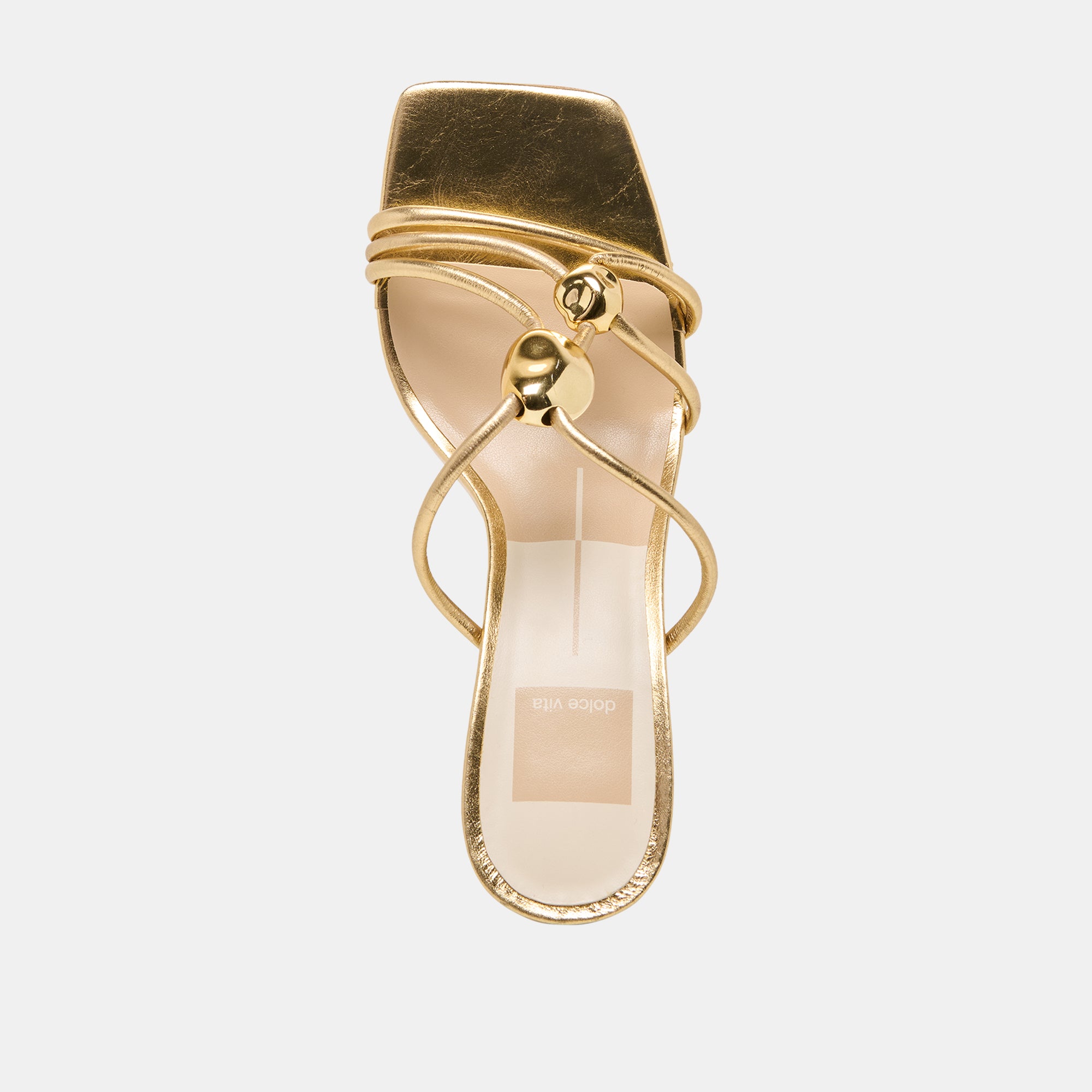 ALAYNA HEELS GOLD LEATHER - Image 8