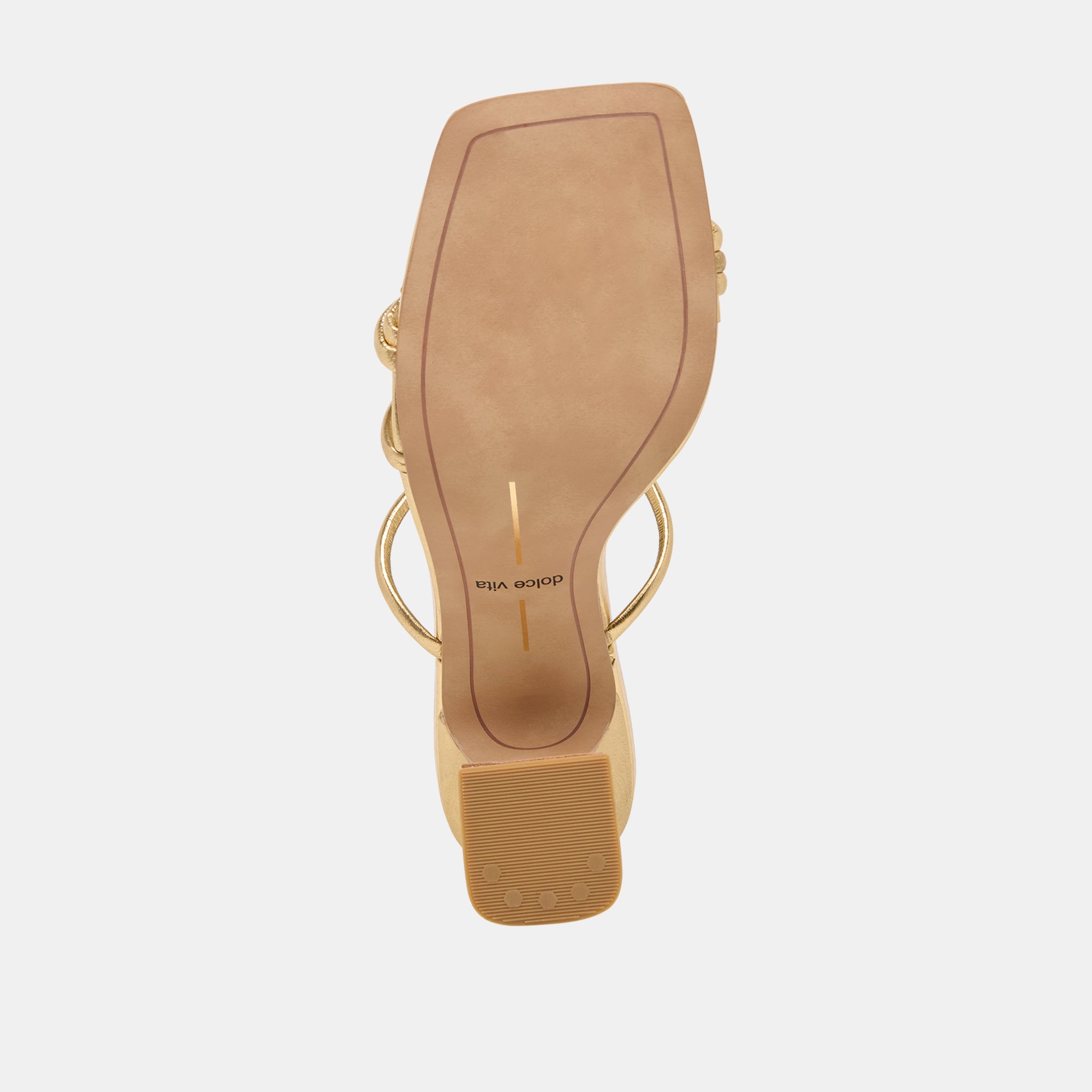 ALAYNA HEELS GOLD LEATHER - Image 9
