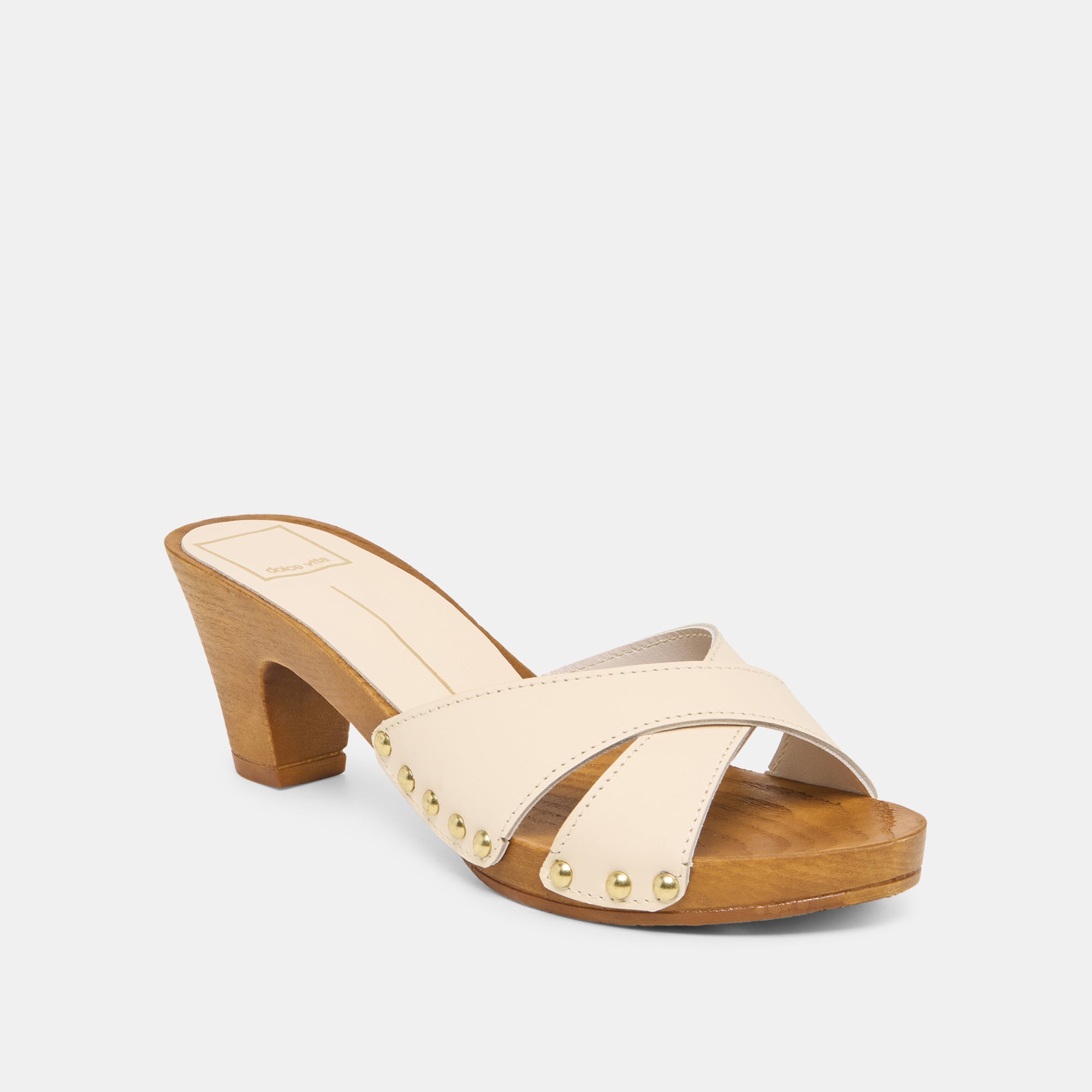 AVERIE HEELS BONE LEATHER - Image 2