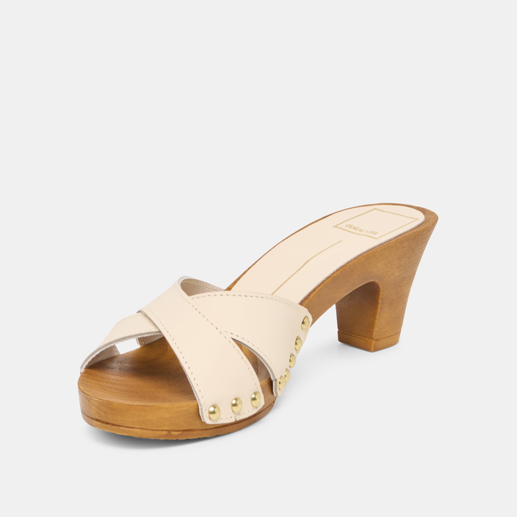 AVERIE HEELS BONE LEATHER - Image 4