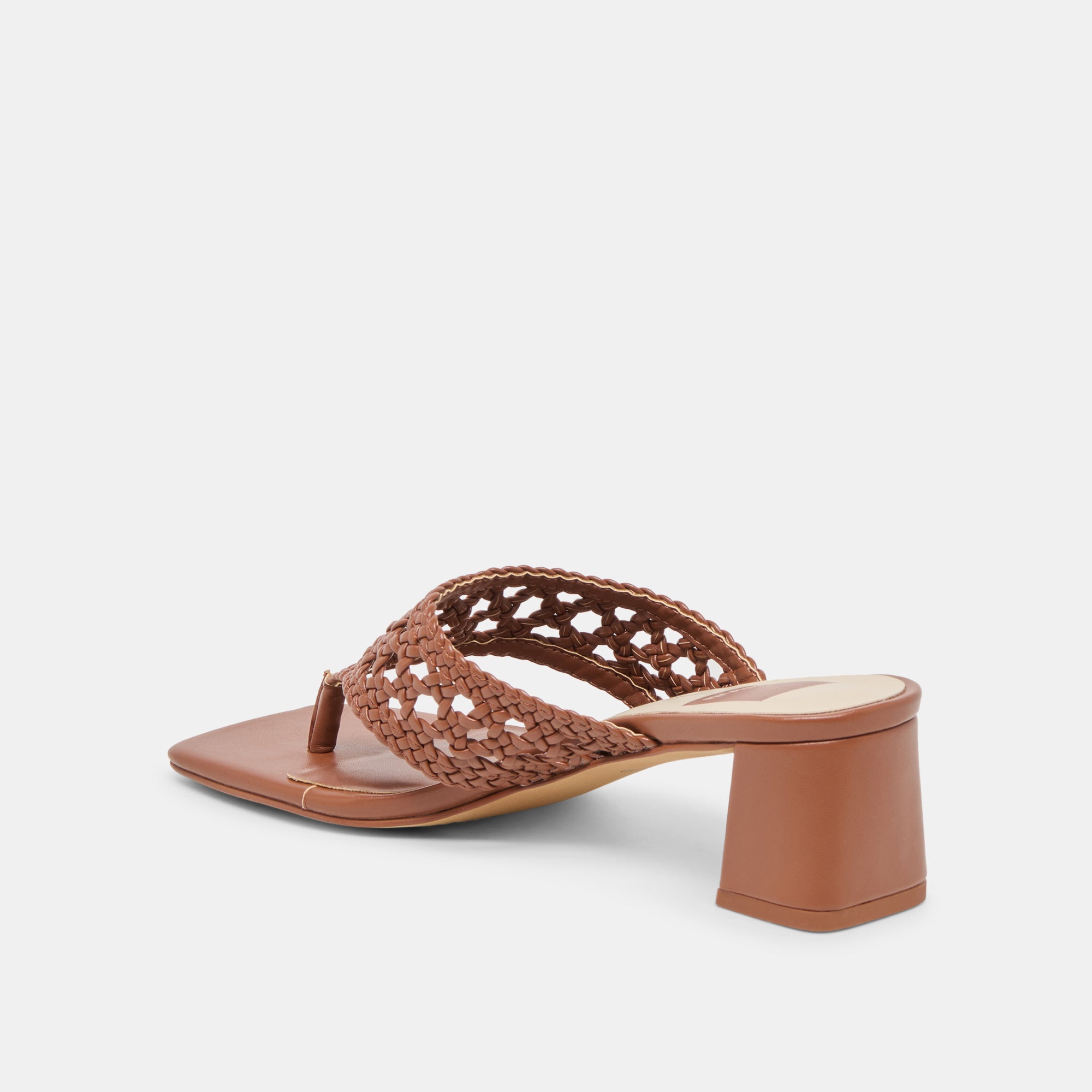 BARLO HEELS COGNAC WOVEN STELLA - Image 7