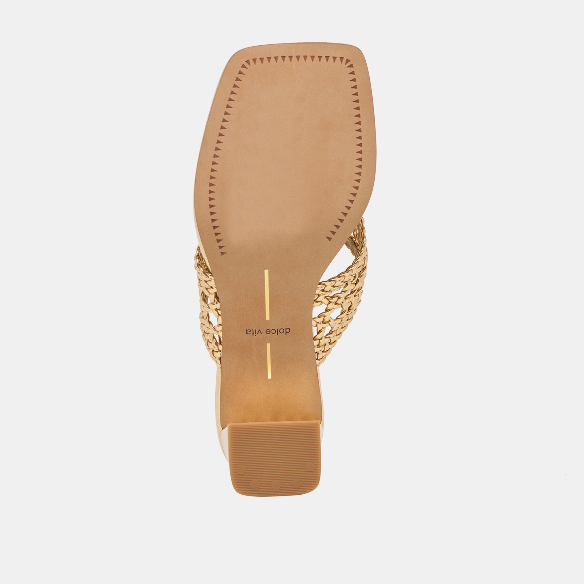 BARLO HEELS GOLD WOVEN STELLA - Image 11