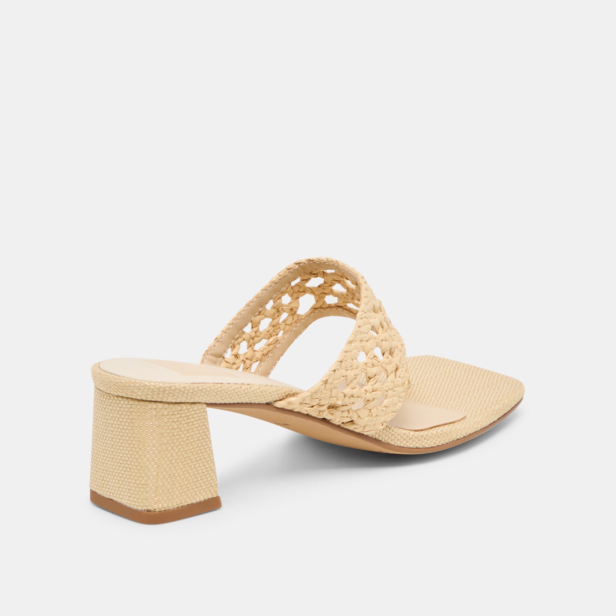 BARLO HEELS LT NATURAL WOVEN RAFFIA - Image 5