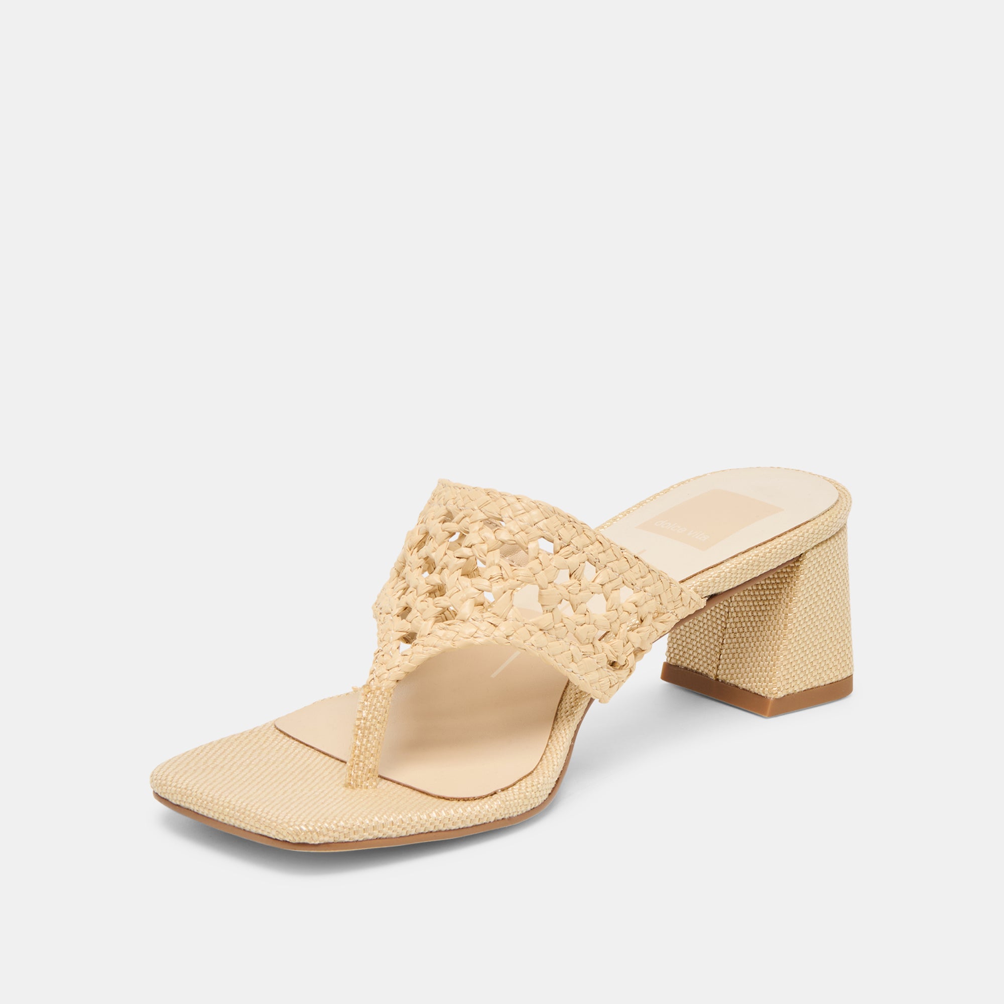 BARLO HEELS LT NATURAL WOVEN RAFFIA - Image 6