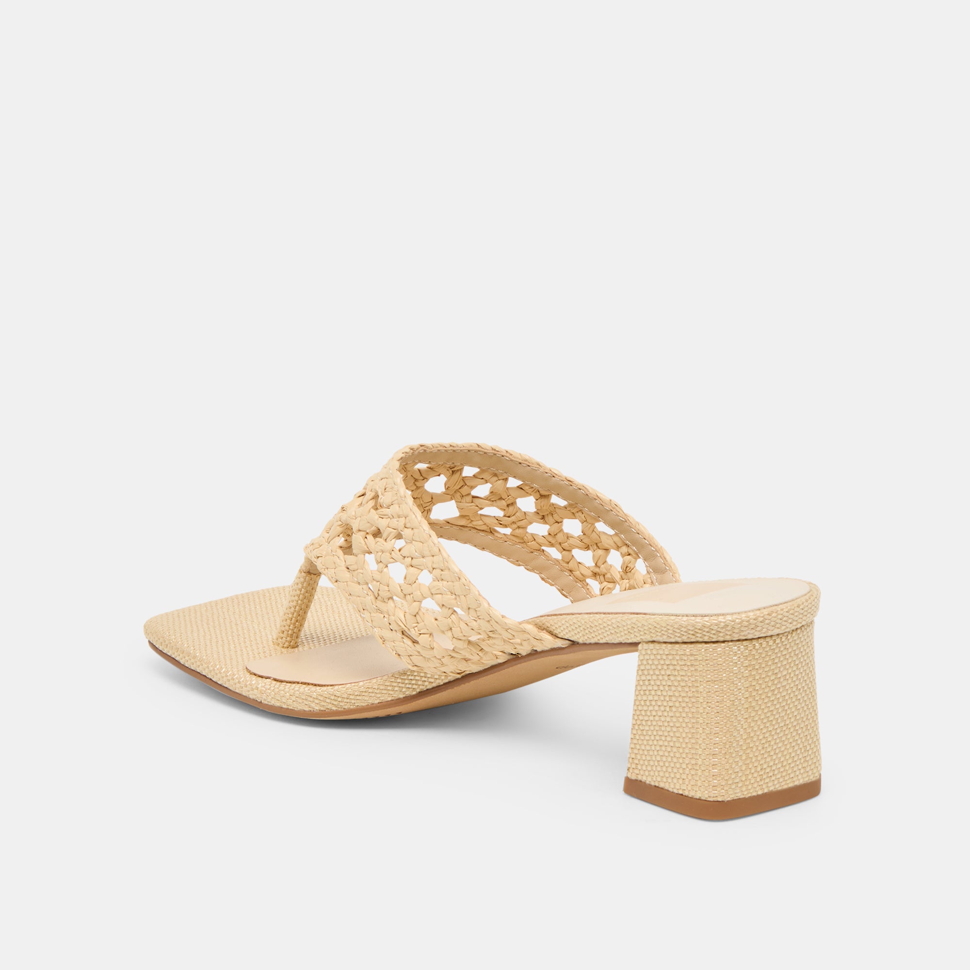 BARLO HEELS LT NATURAL WOVEN RAFFIA - Image 7