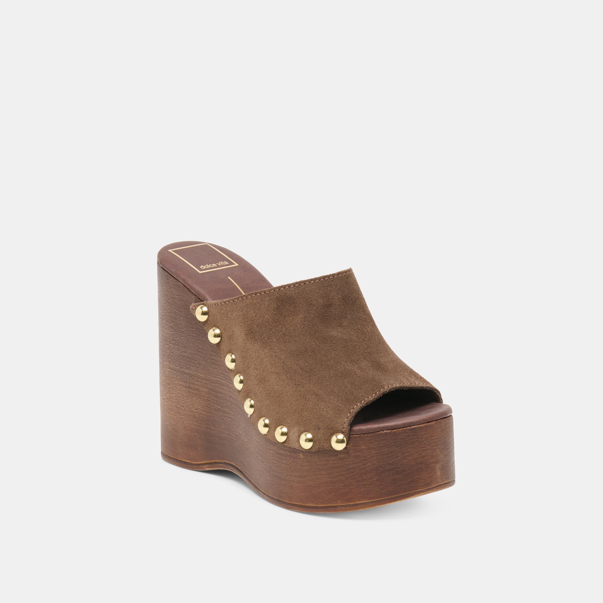 BIRK WEDGES DK BROWN SUEDE - Image 2