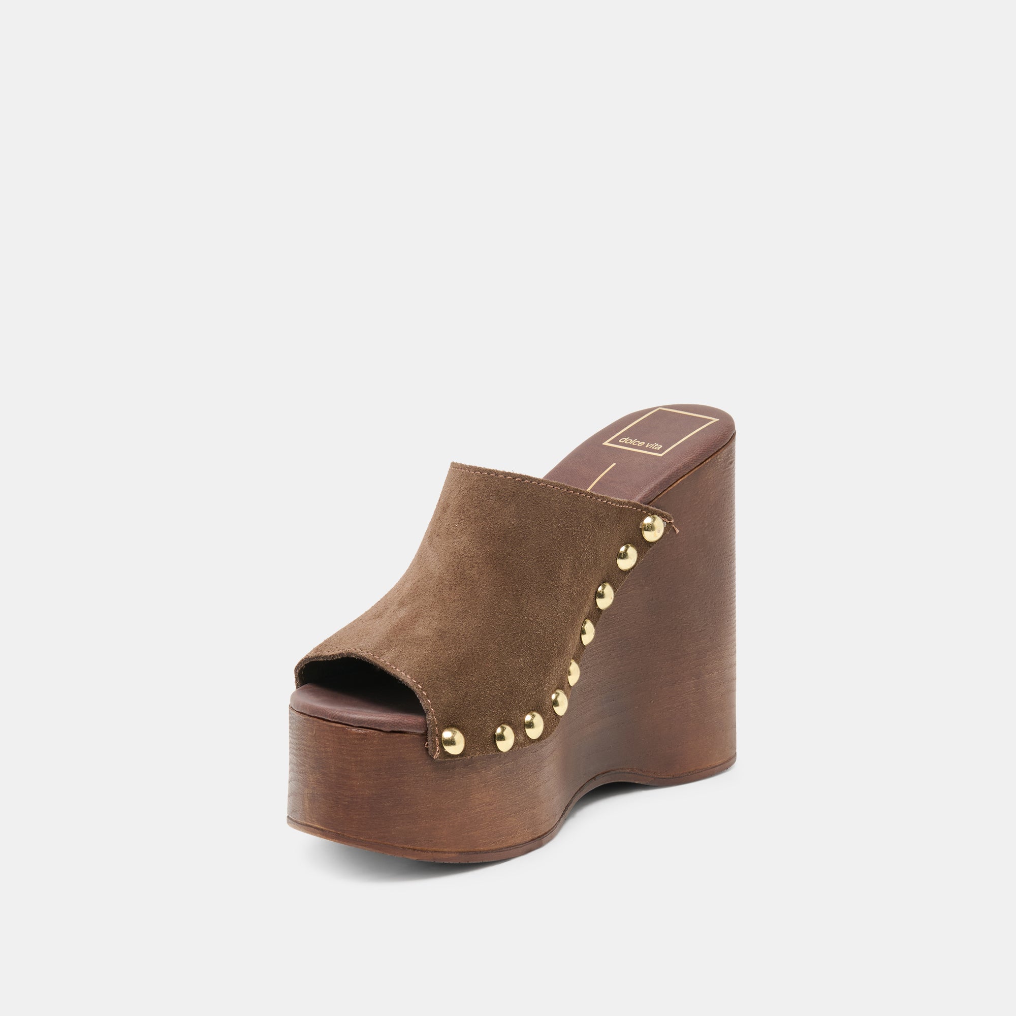 BIRK WEDGES DK BROWN SUEDE - Image 4