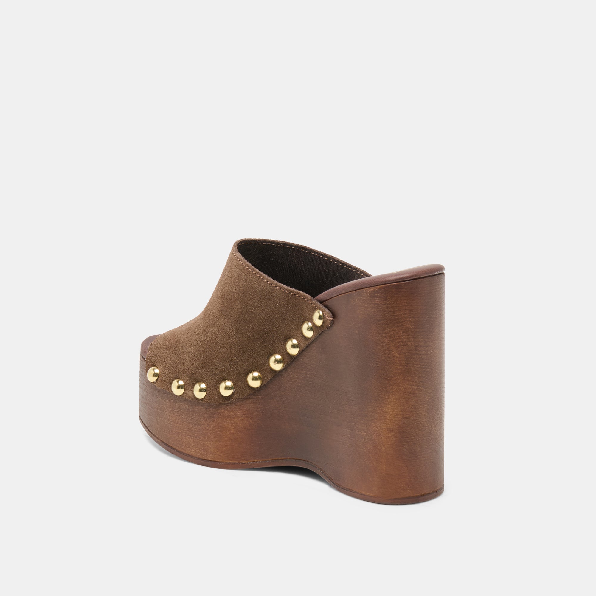 BIRK WEDGES DK BROWN SUEDE - Image 5