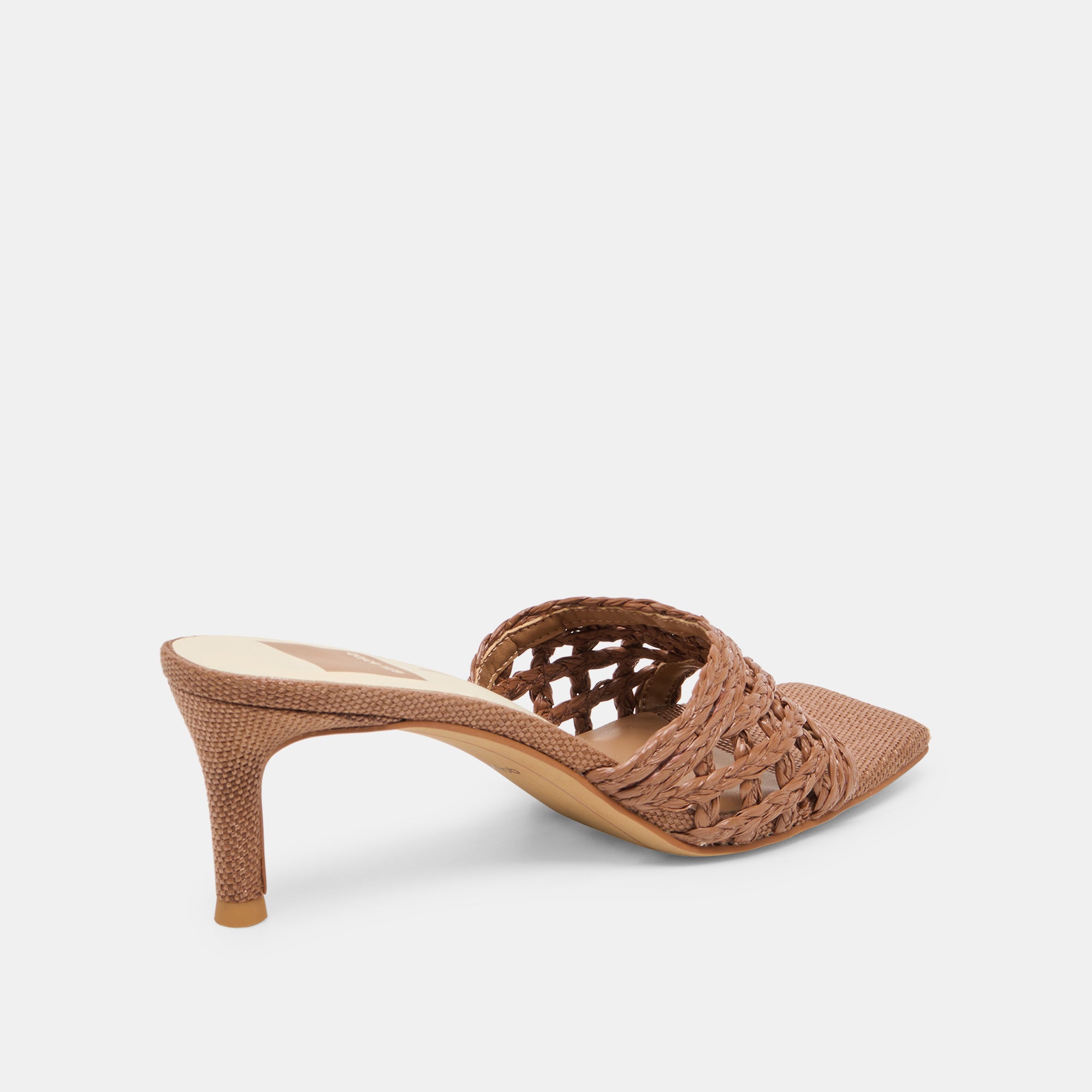 BOWEN HEELS COGNAC RAFFIA - Image 5