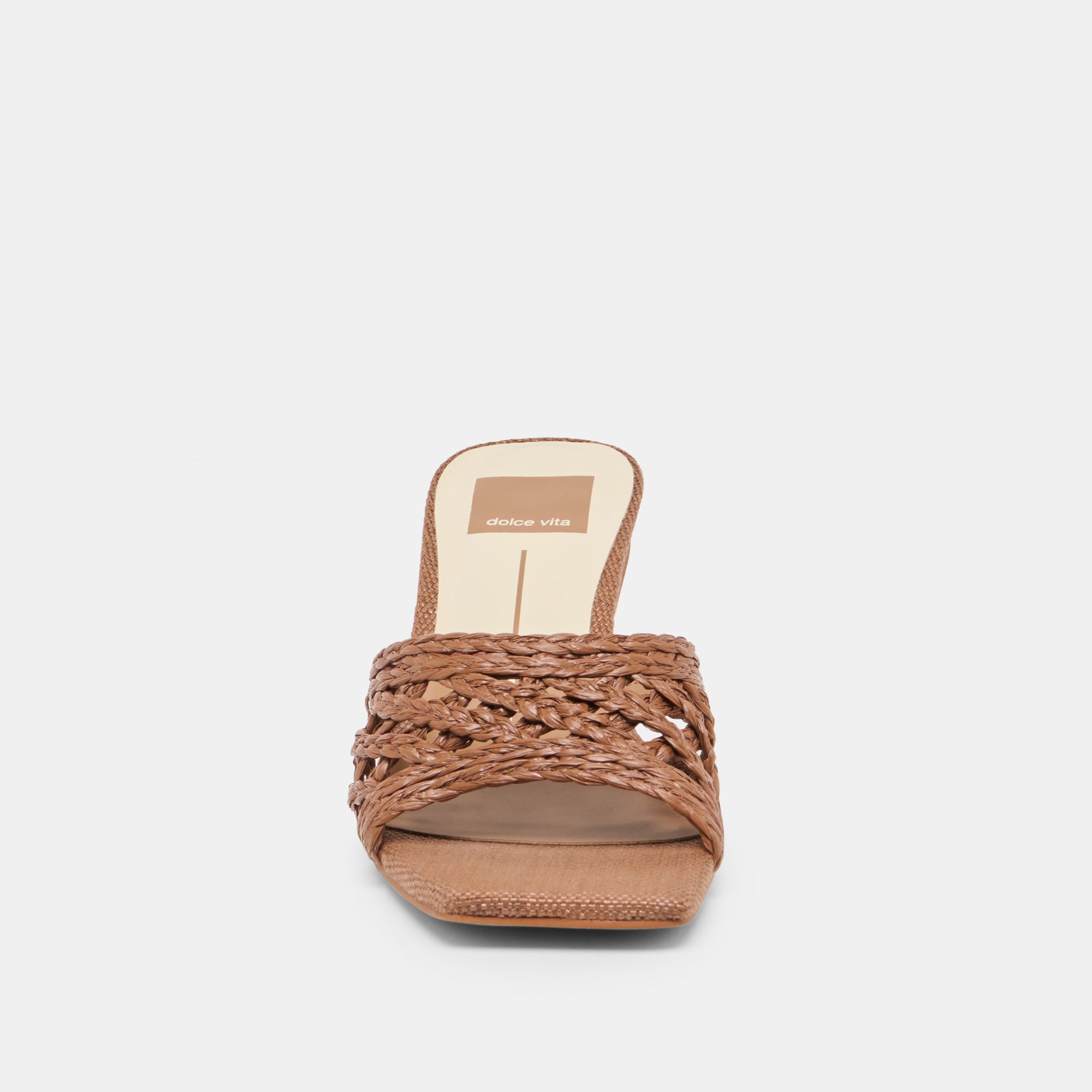 BOWEN HEELS COGNAC RAFFIA - Image 9