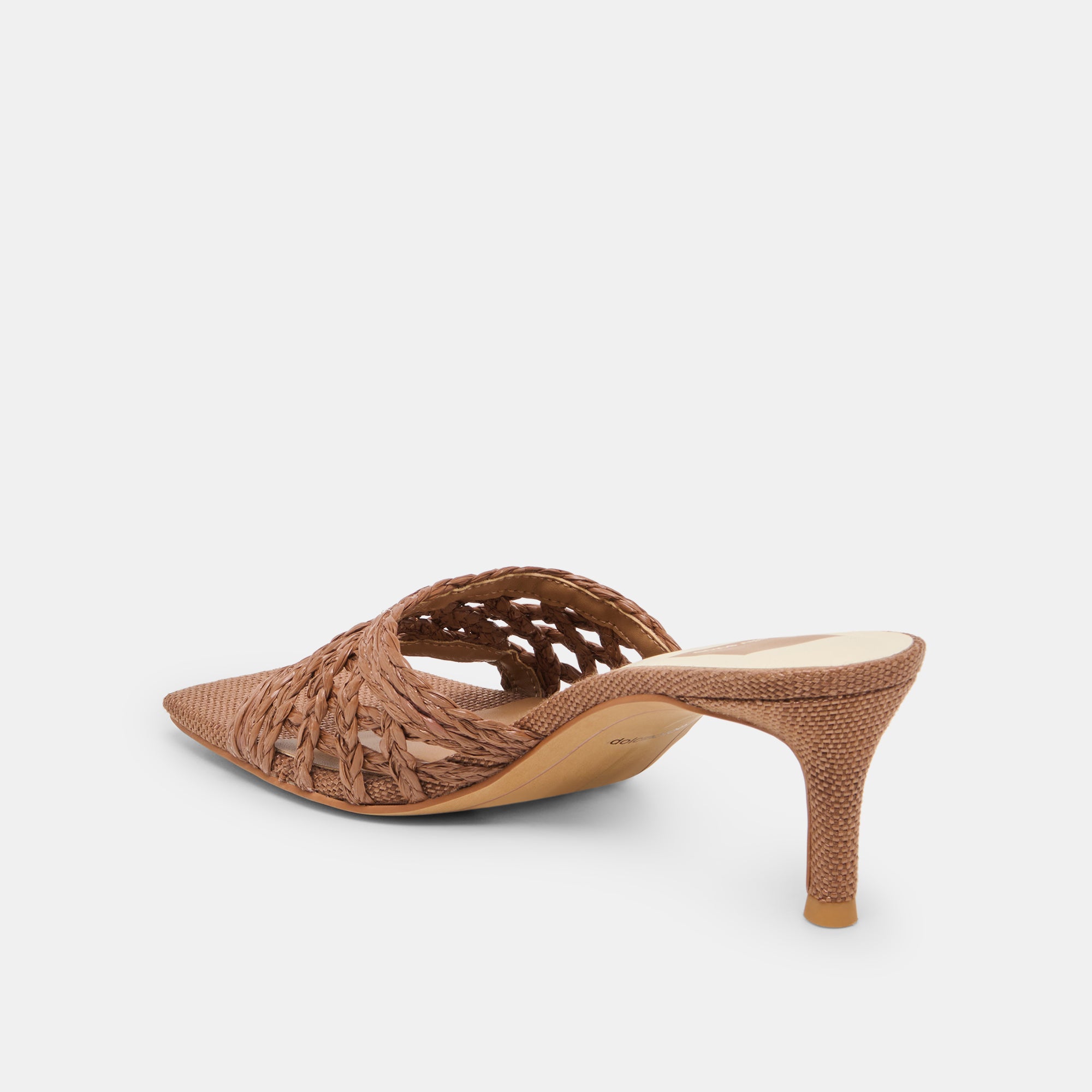 BOWEN HEELS COGNAC RAFFIA - Image 8