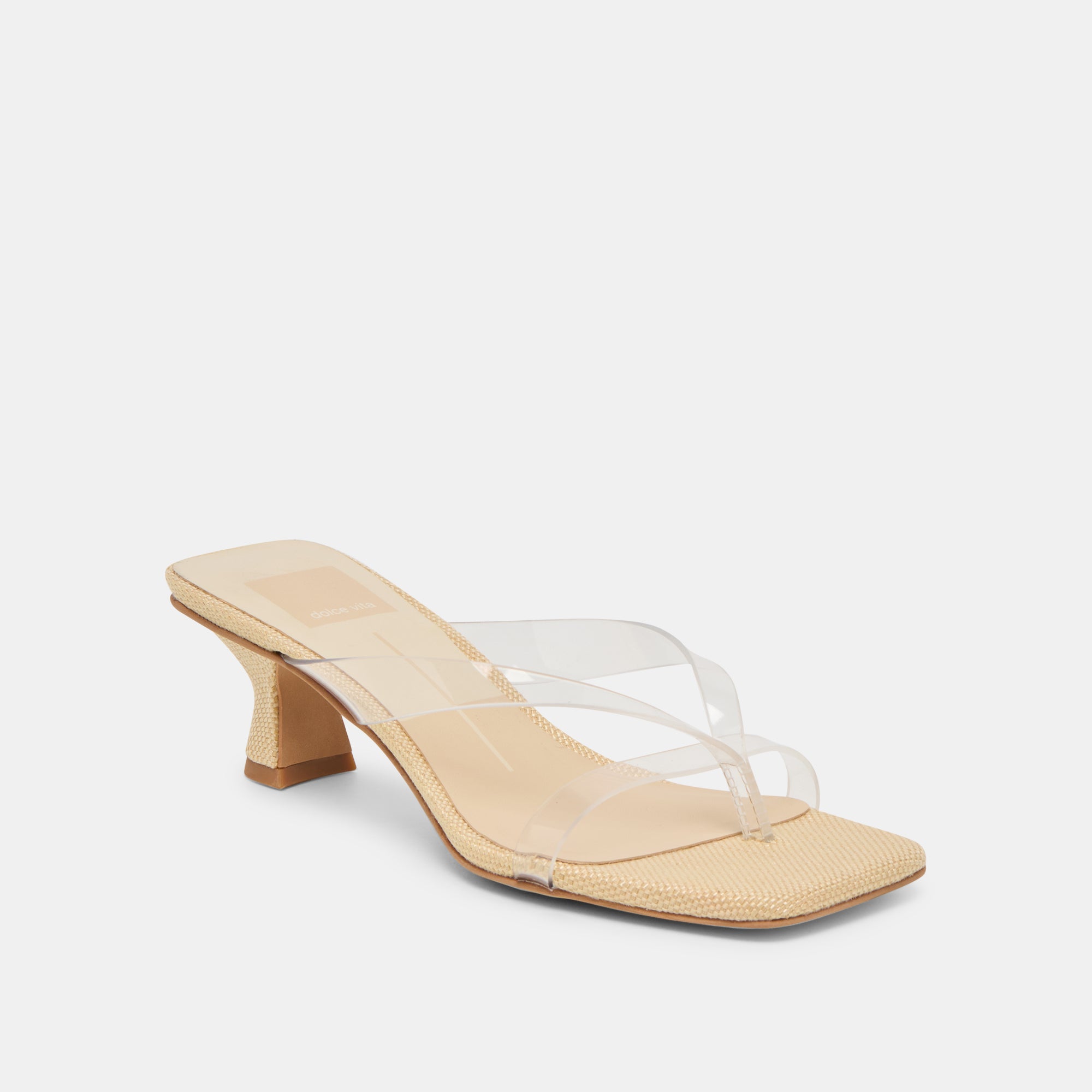 BREVEL VINYL WIDE HEELS CRYSTAL JELLY - Image 2