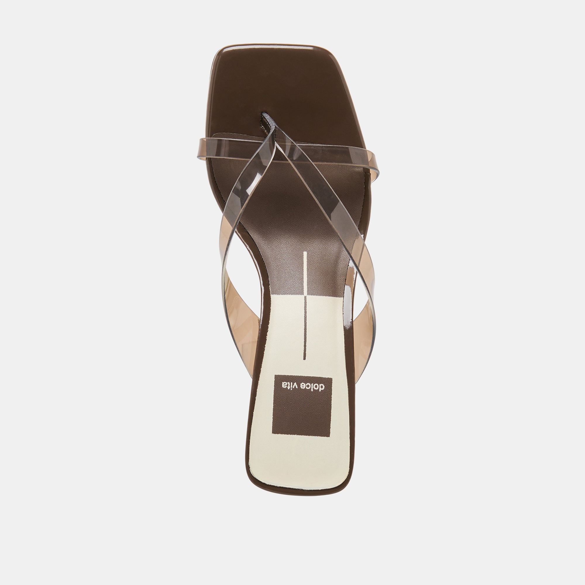 BREVEL VINYL HEELS DK BROWN JELLY - Image 9