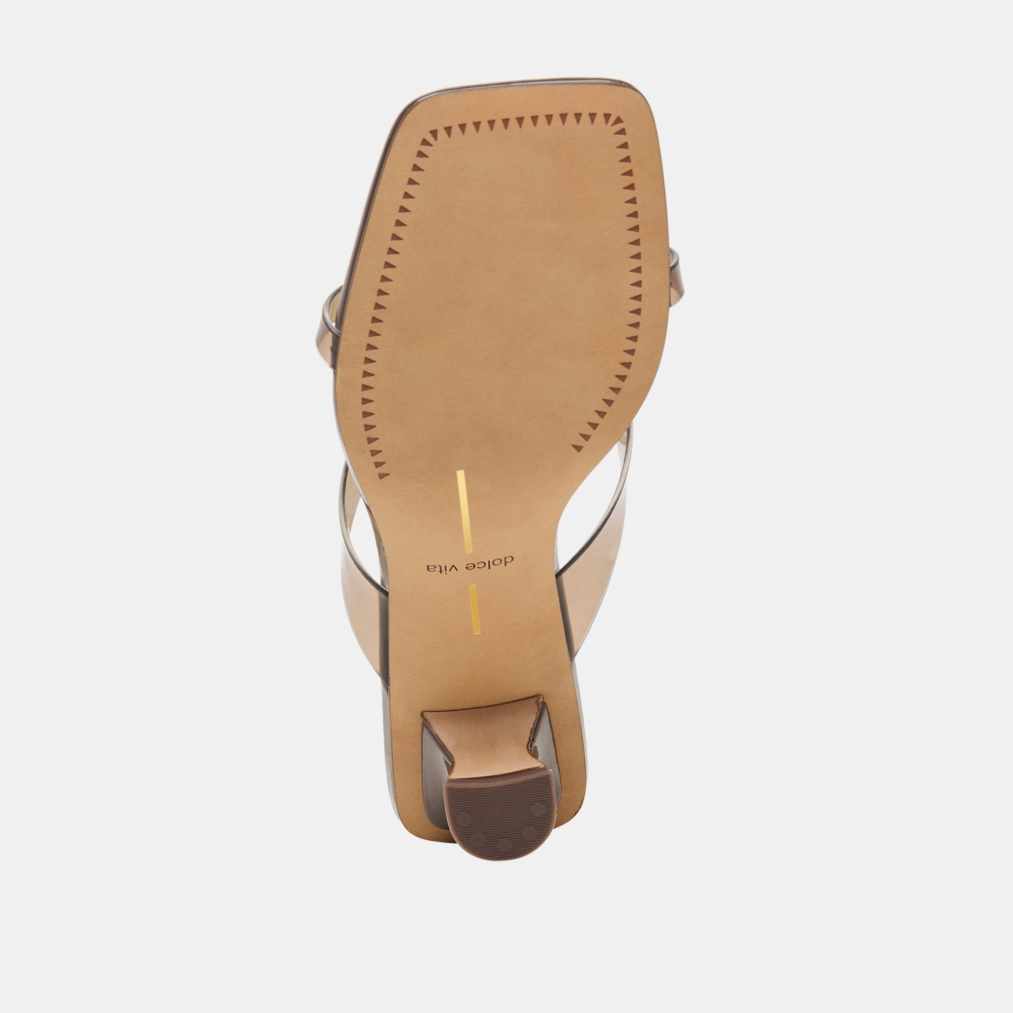 BREVEL VINYL WIDE HEELS DK BROWN JELLY - Image 9