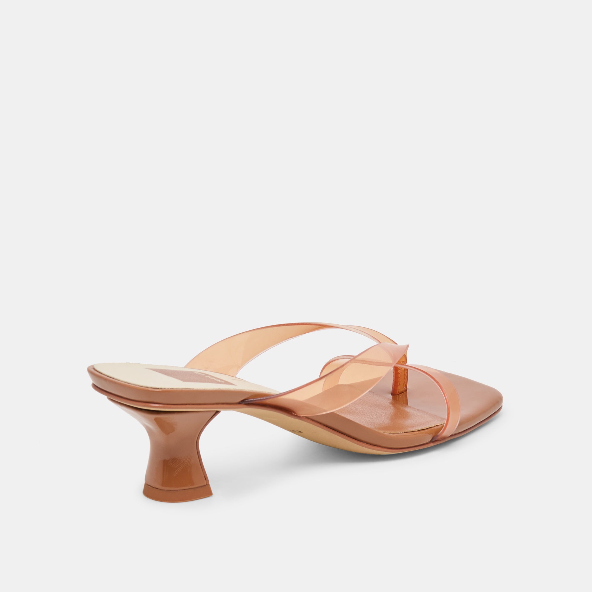 BREVEL VINYL WIDE HEELS WHISKEY JELLY - Image 3