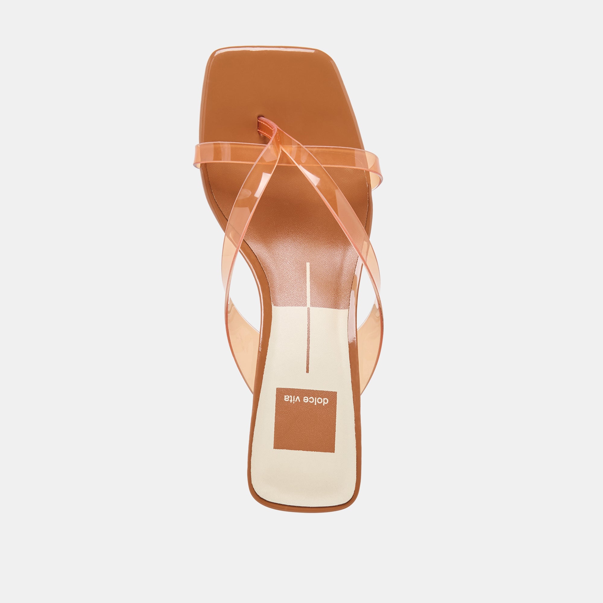 BREVEL VINYL WIDE HEELS WHISKEY JELLY - Image 8