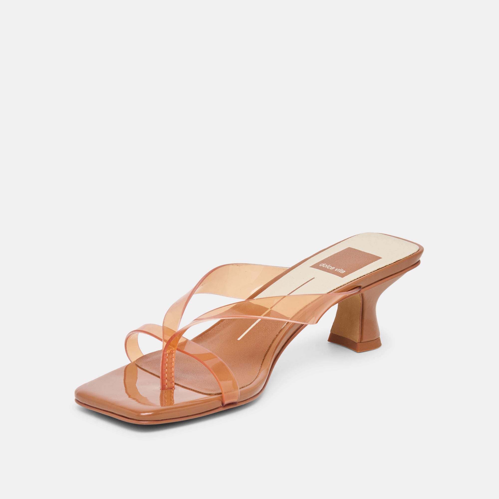 BREVEL VINYL WIDE HEELS WHISKEY JELLY - Image 4
