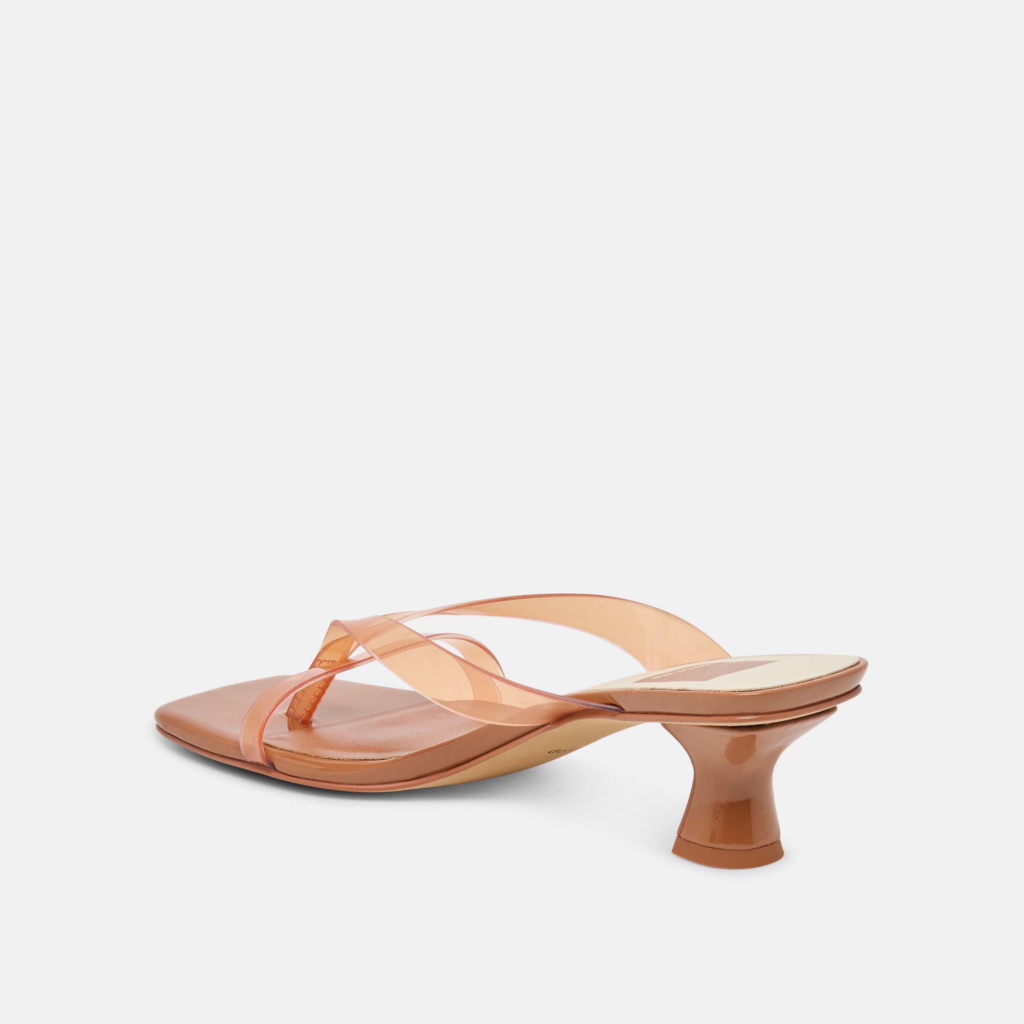 BREVEL VINYL WIDE HEELS WHISKEY JELLY - Image 5