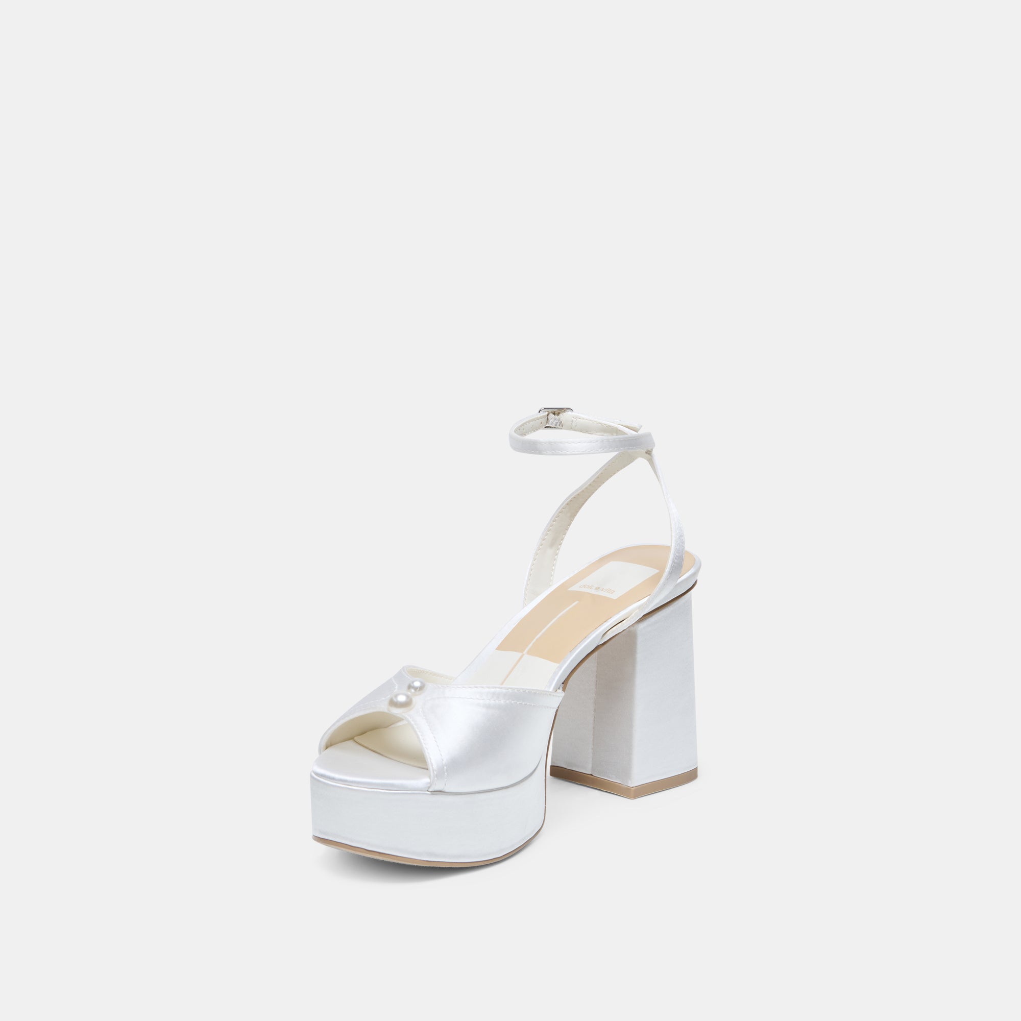 BRYLA HEELS WHITE SATIN - Image 7