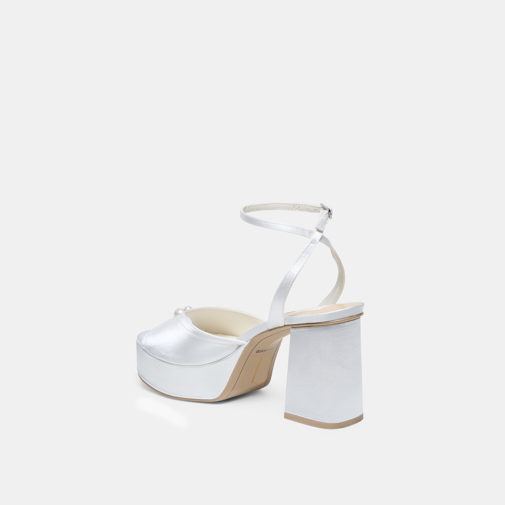 BRYLA HEELS WHITE SATIN - Image 8