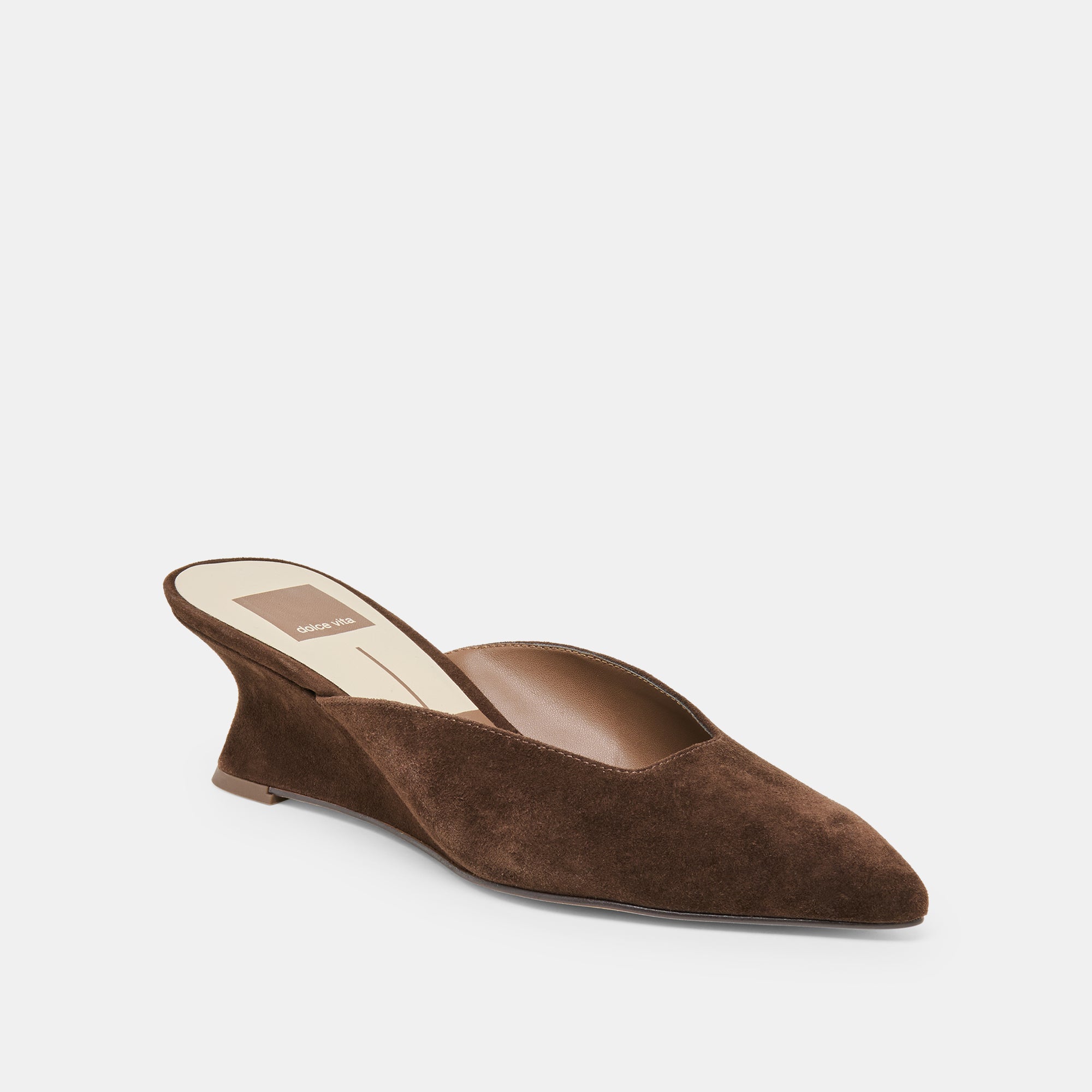 CAMY MULES DK BROWN SUEDE - Image 2
