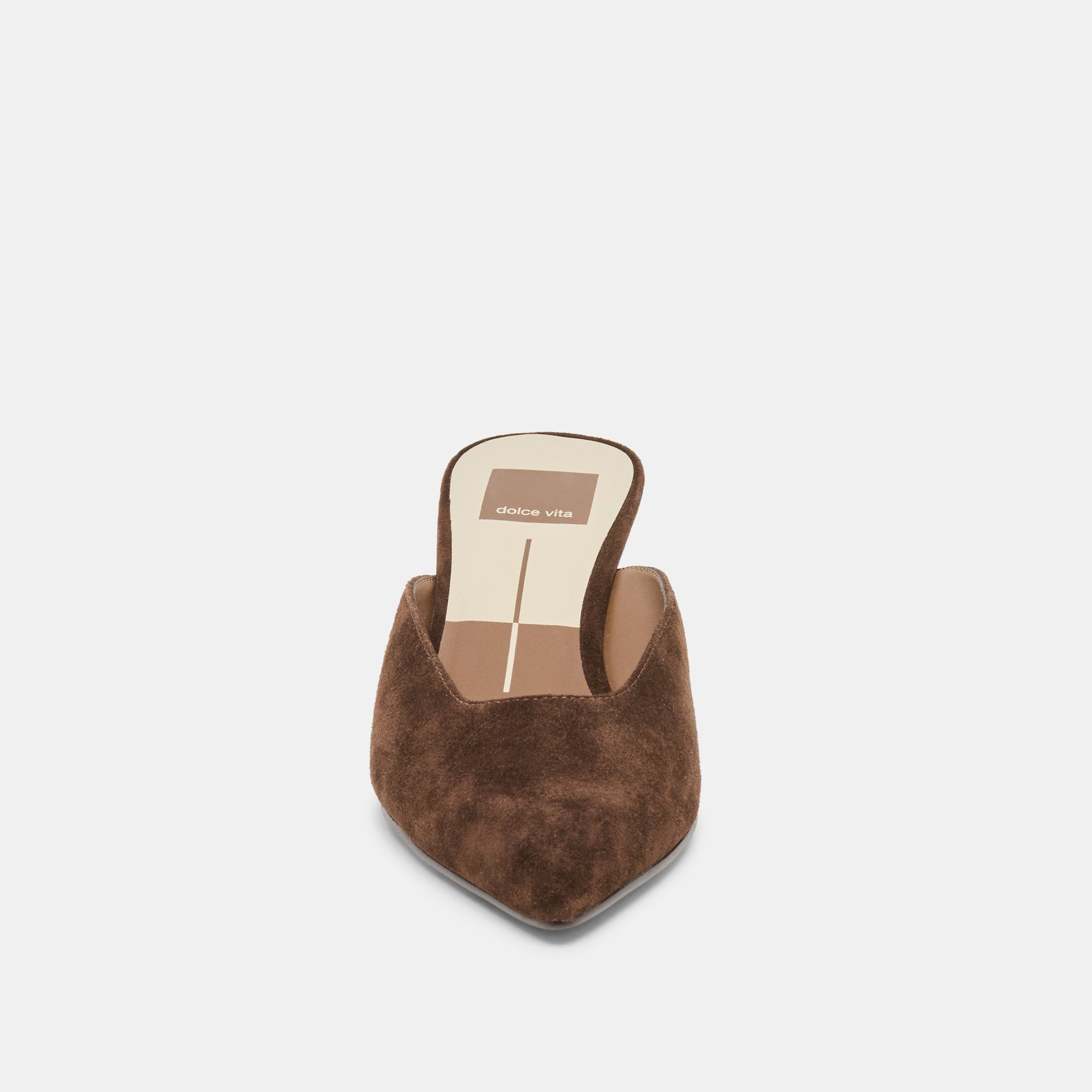 CAMY MULES DK BROWN SUEDE - Image 6