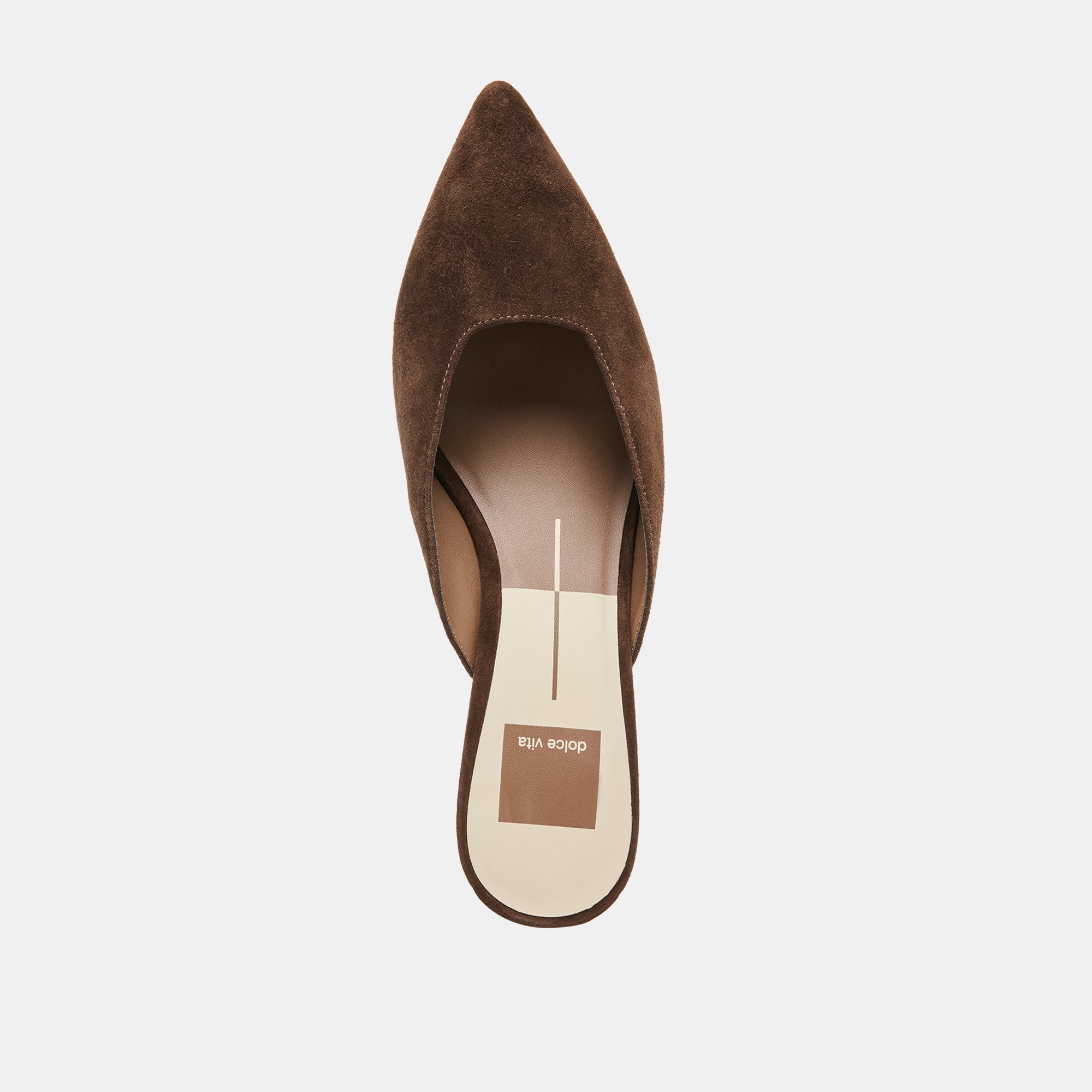 CAMY MULES DK BROWN SUEDE - Image 8