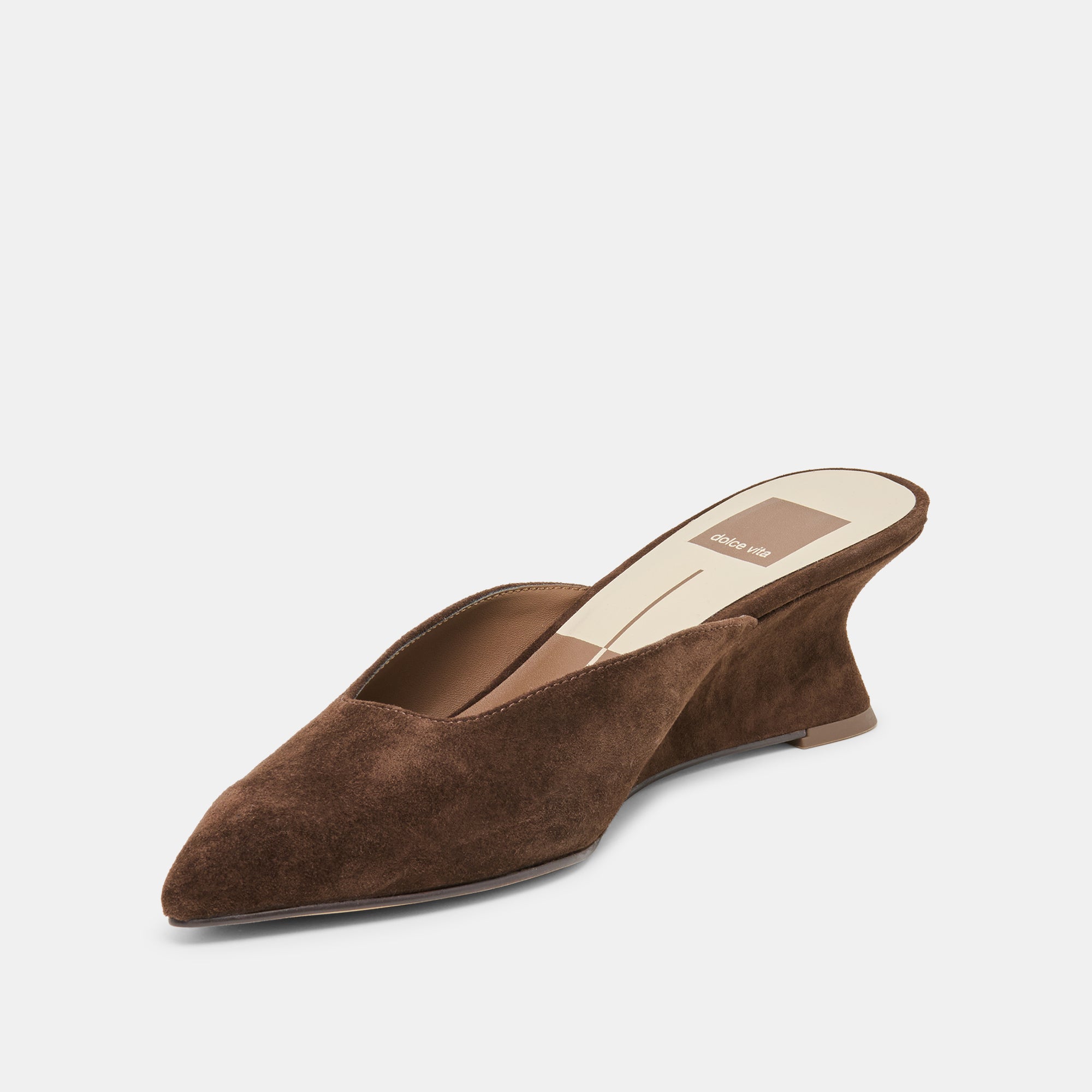 CAMY MULES DK BROWN SUEDE - Image 4