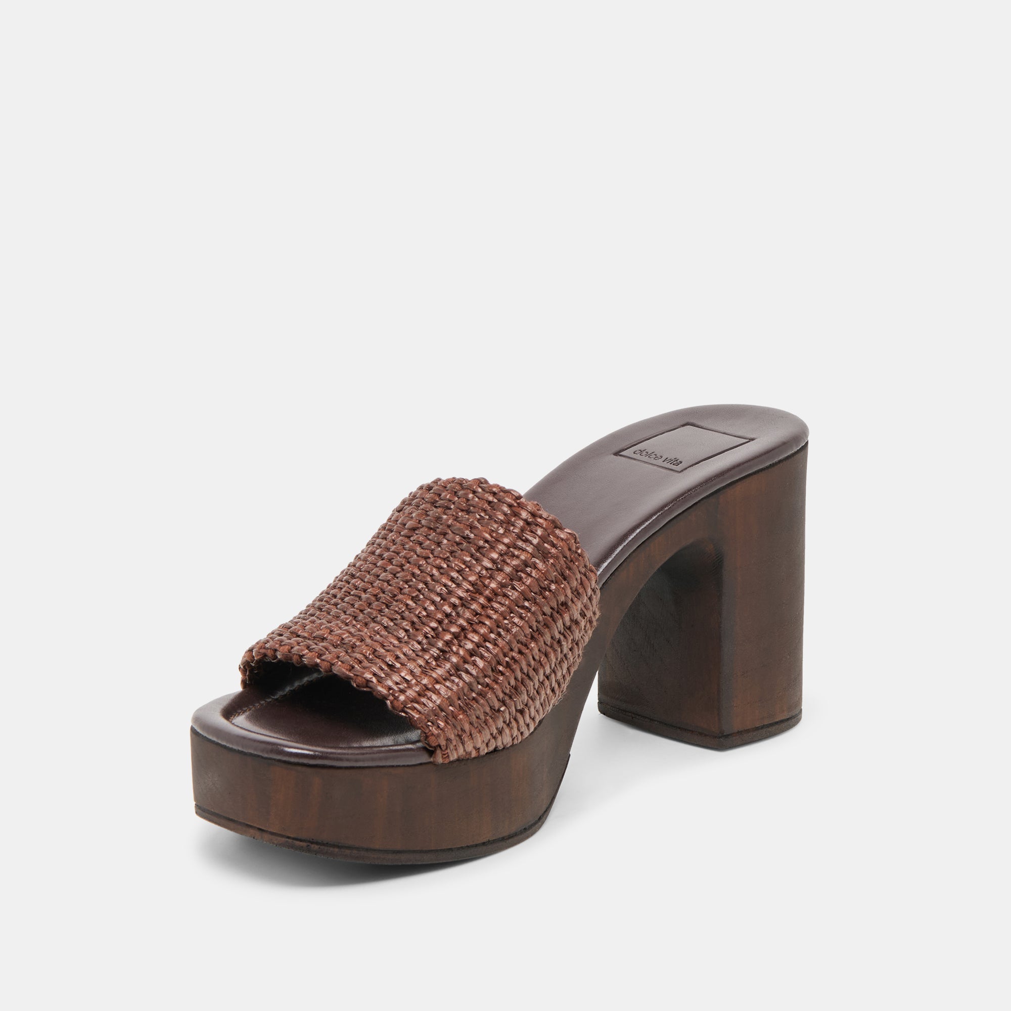 CELEST HEELS CHOCOLATE RAFFIA - Image 4