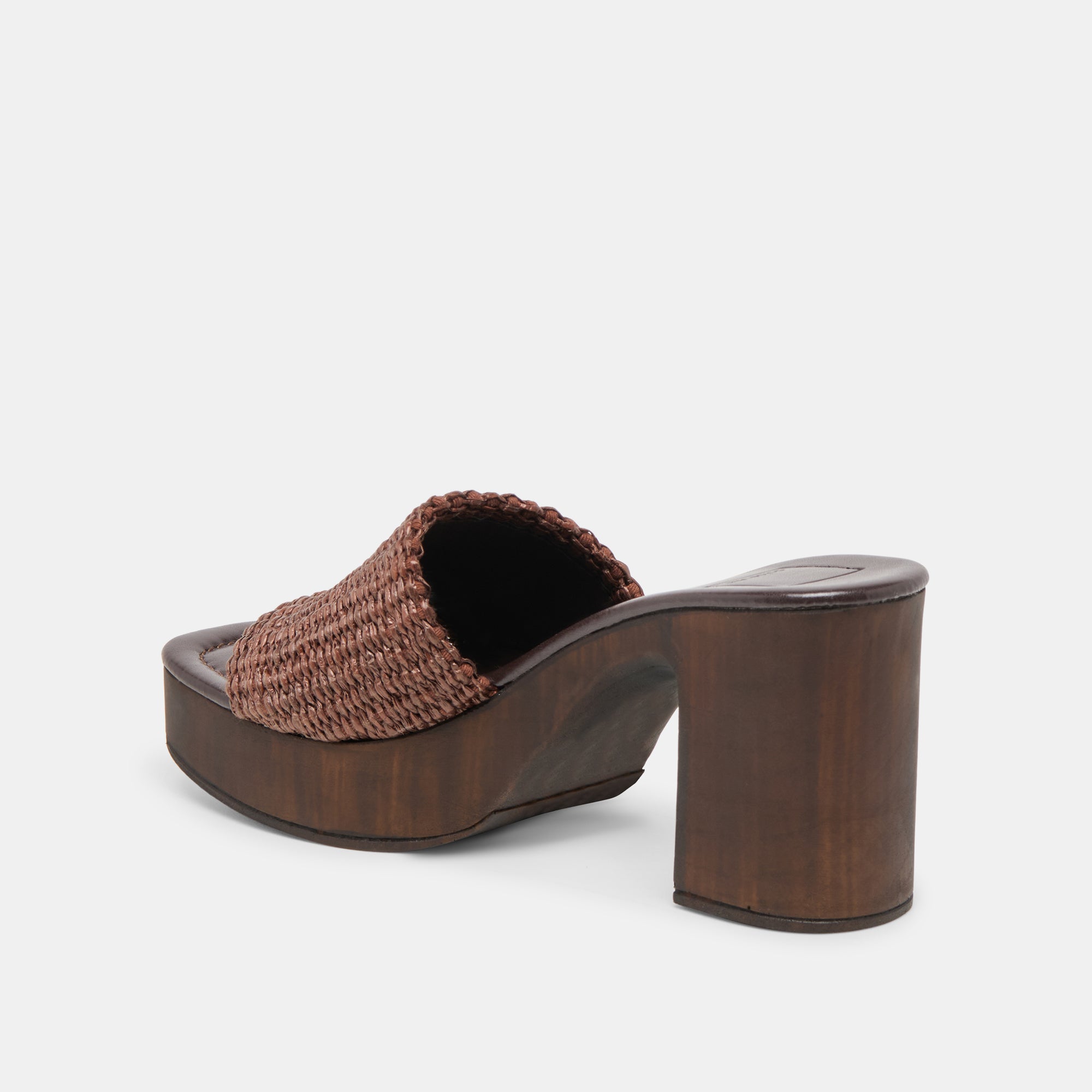CELEST HEELS CHOCOLATE RAFFIA - Image 5