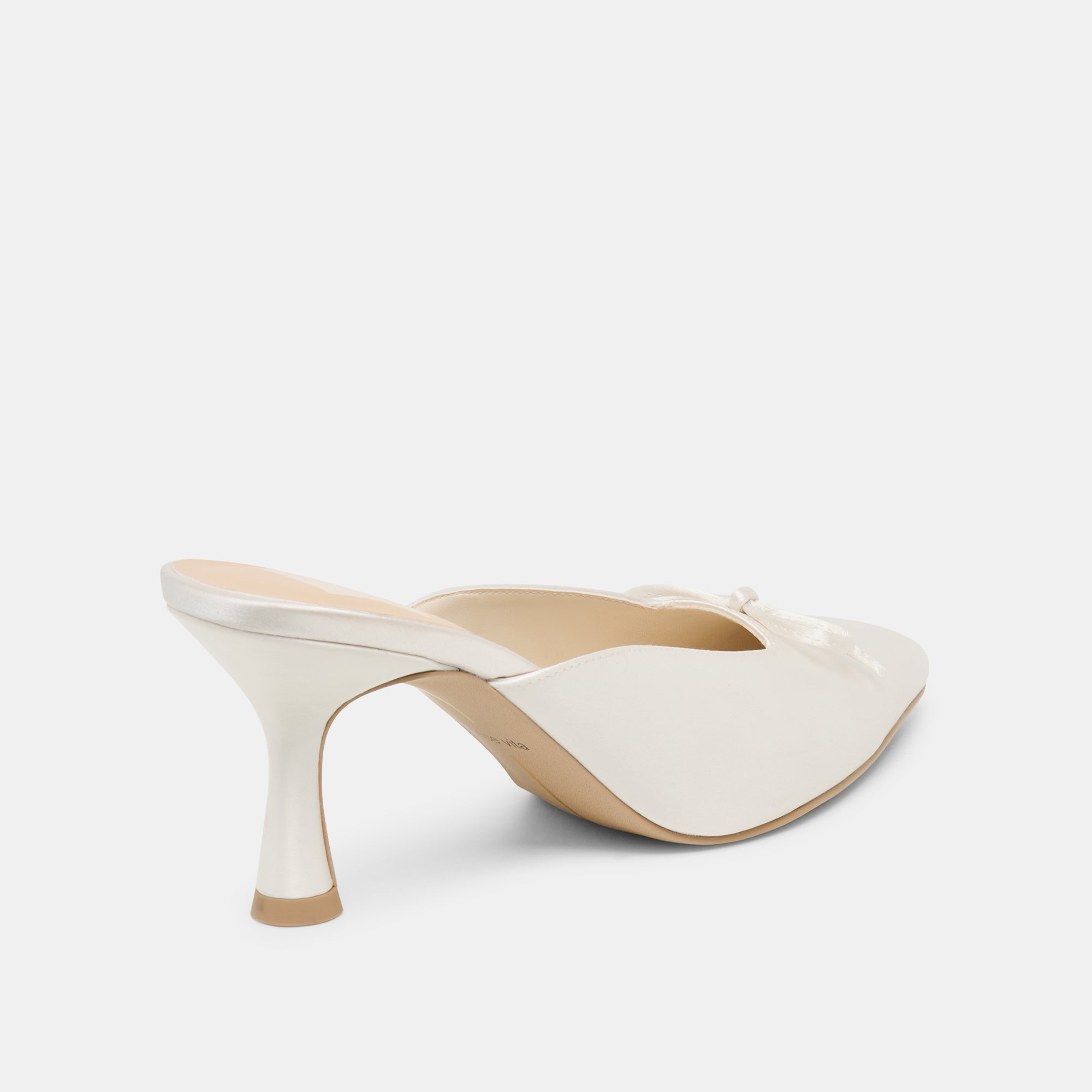 CLEO HIGH HEELS OFF WHITE SATIN - Image 5
