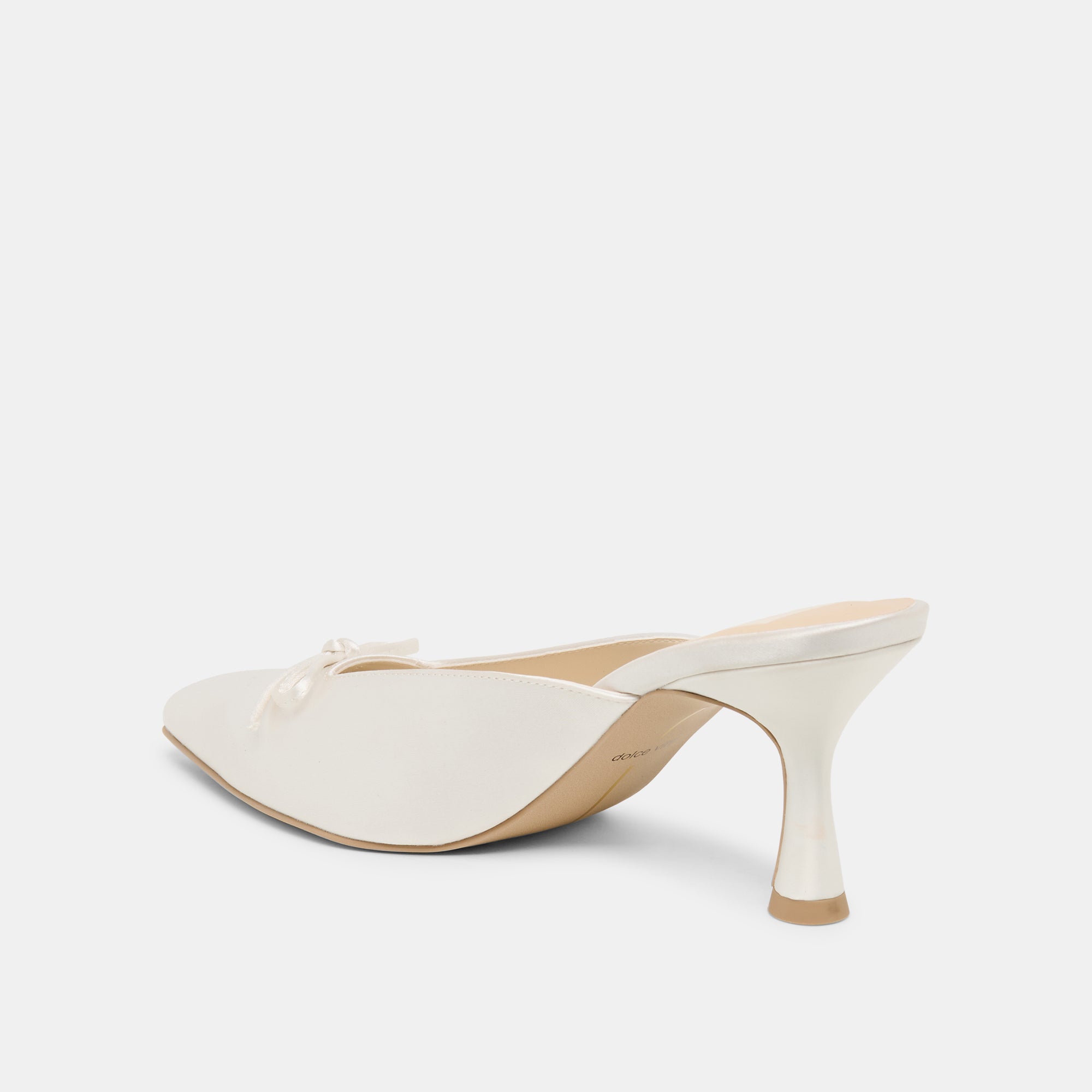 CLEO HIGH HEELS OFF WHITE SATIN - Image 7