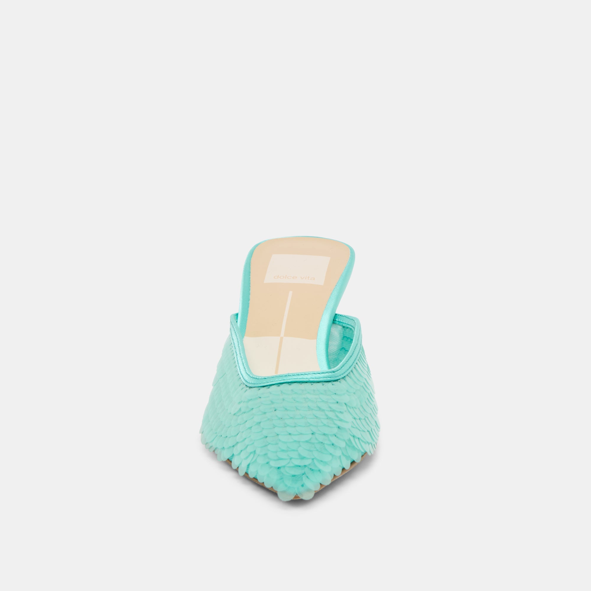 CLEO SEQUIN HEELS AQUA SEQUIN - Image 6