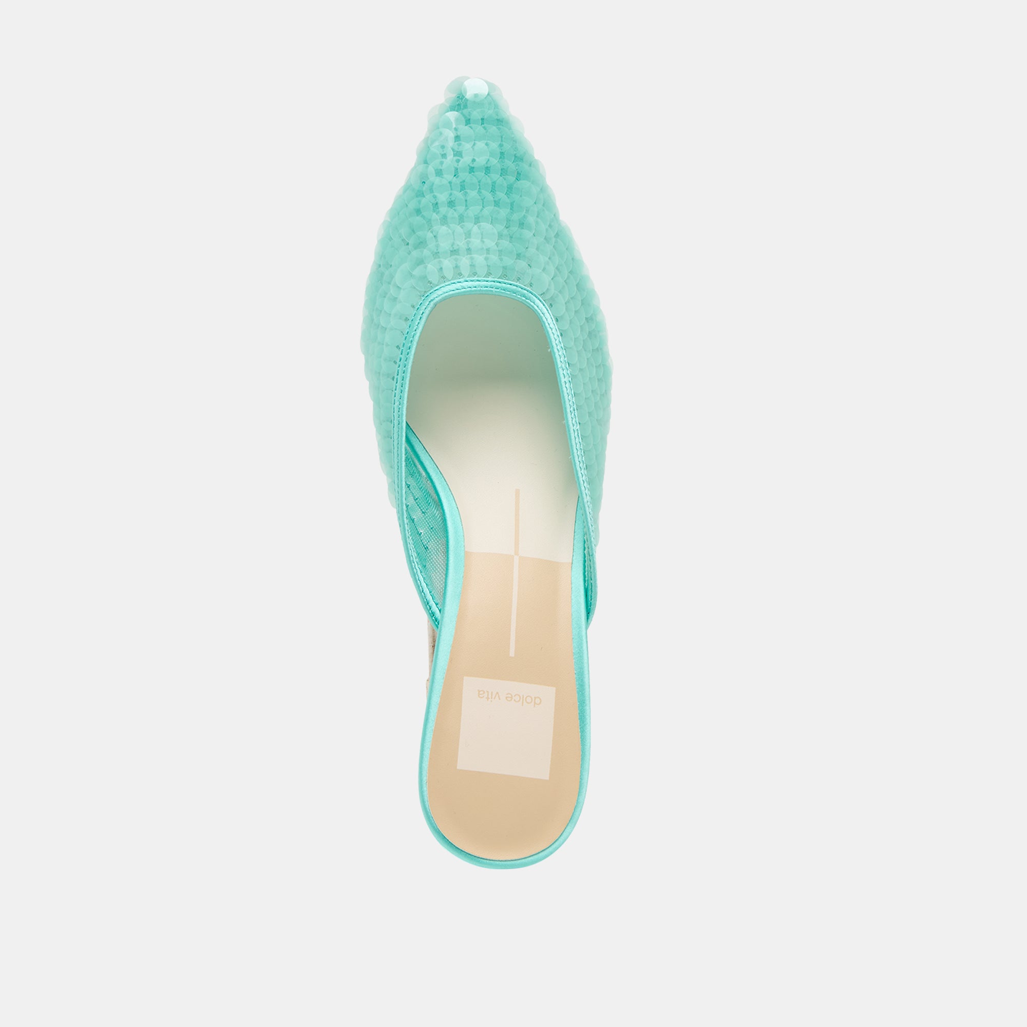 CLEO SEQUIN HEELS AQUA SEQUIN - Image 8