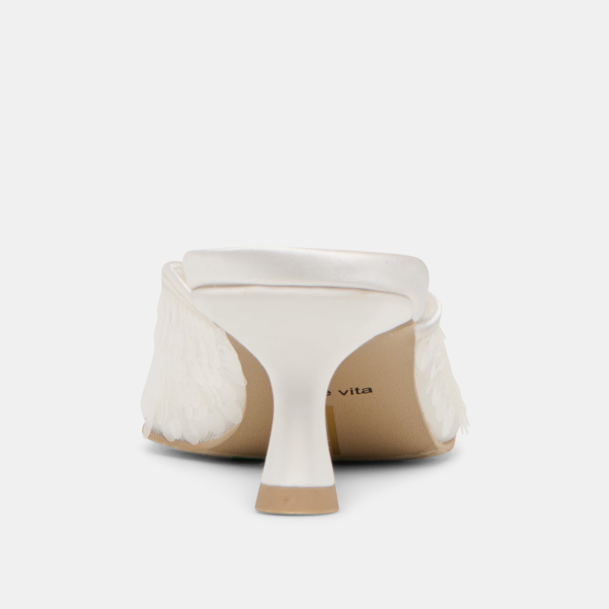 CLEO SEQUIN HEELS IVORY SEQUIN - Image 11