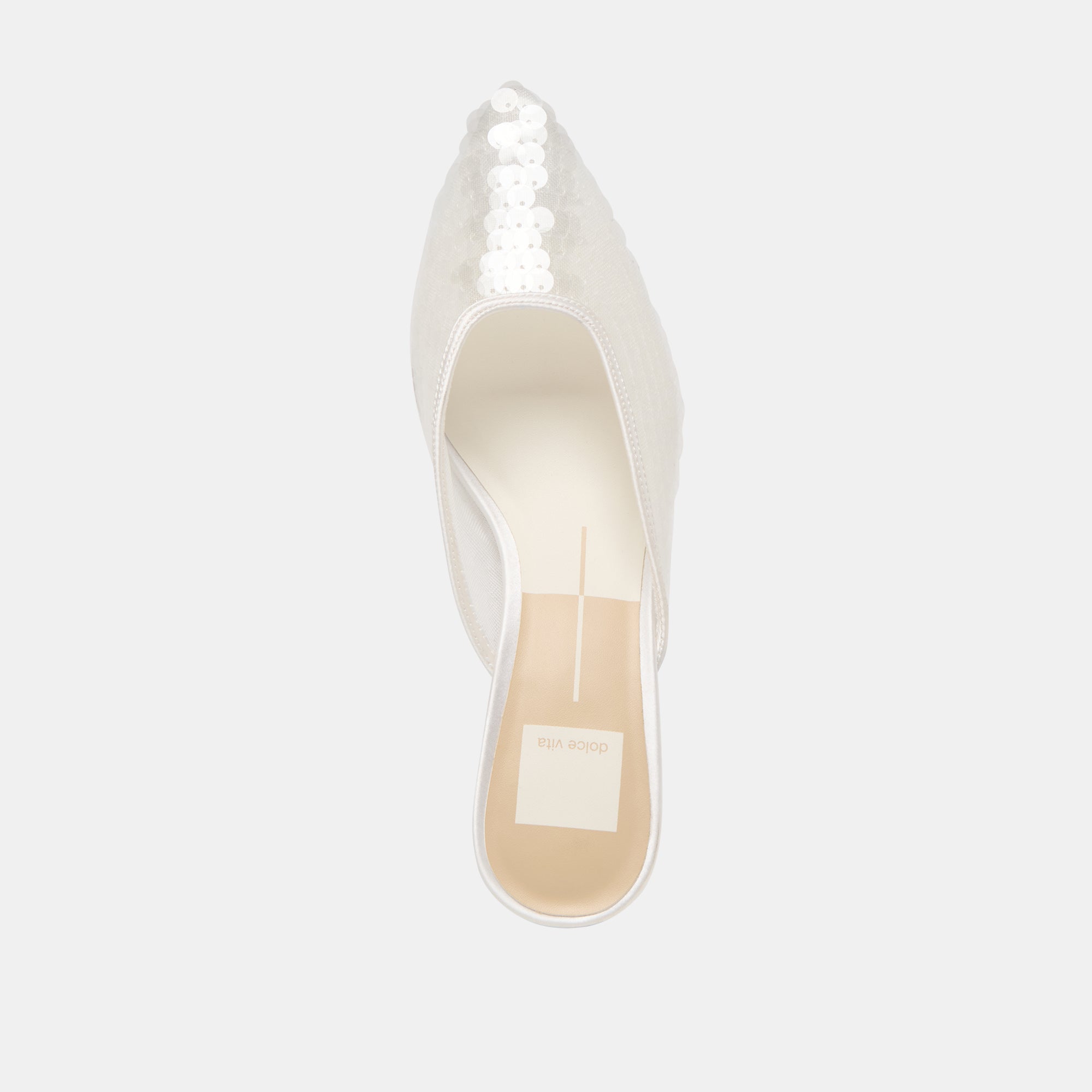 CLEO SEQUIN HEELS IVORY SEQUIN - Image 12