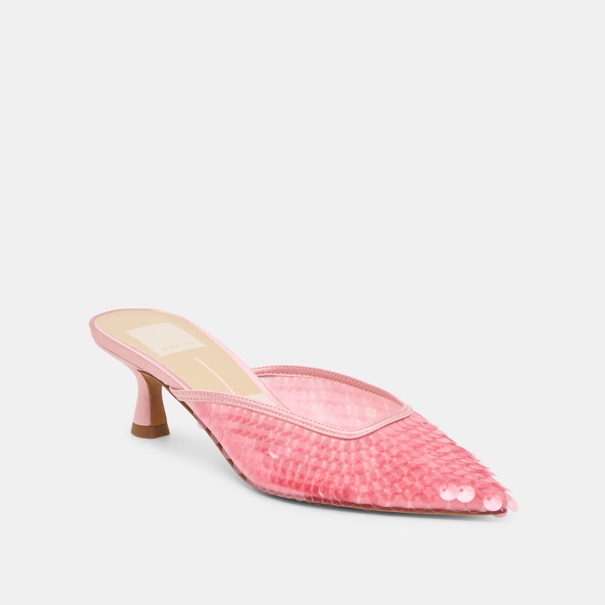 CLEO SEQUIN HEELS LIGHT PINK SEQUIN - Image 2