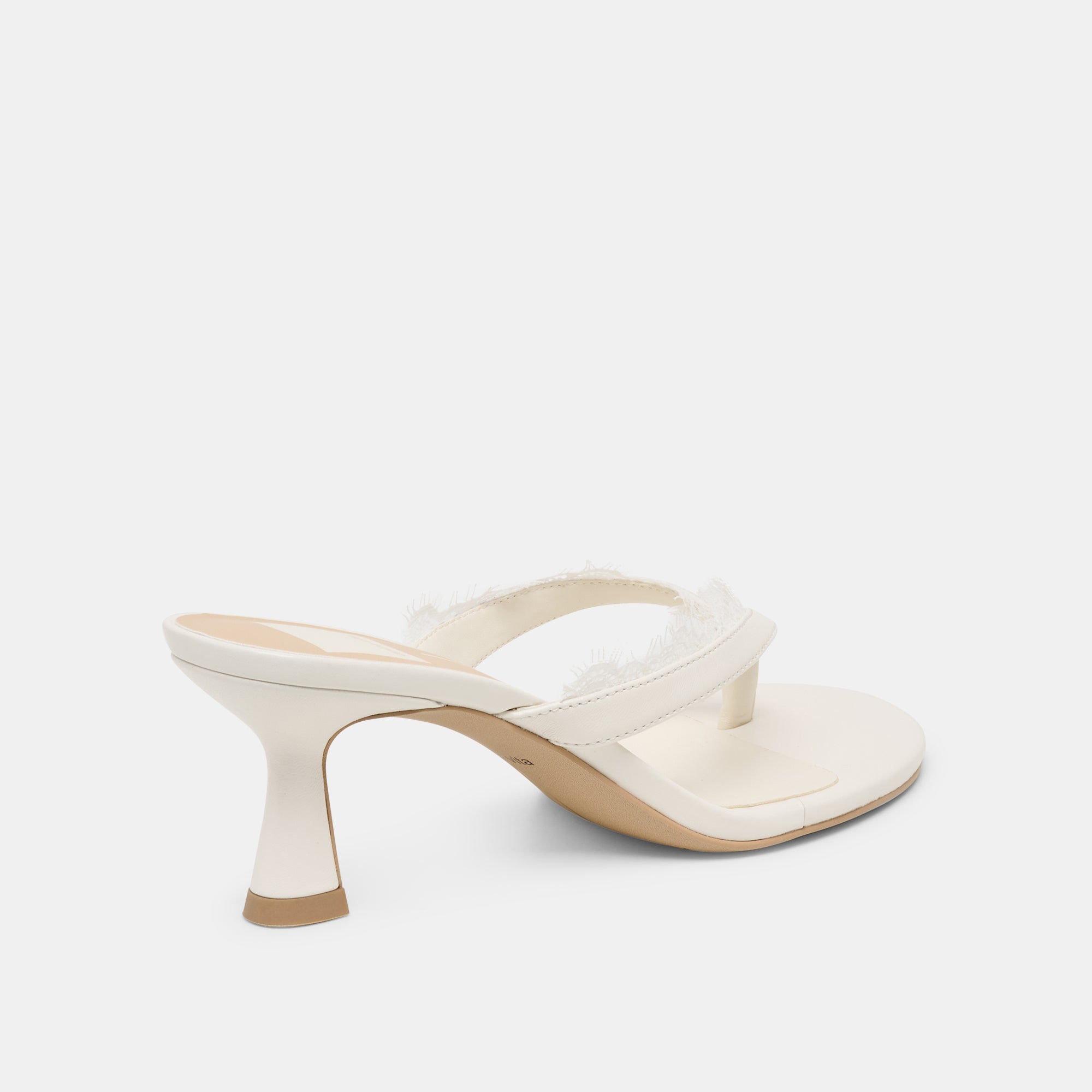 DAKSIE LACE HEELS TRUE WHITE LEATHER - Image 5