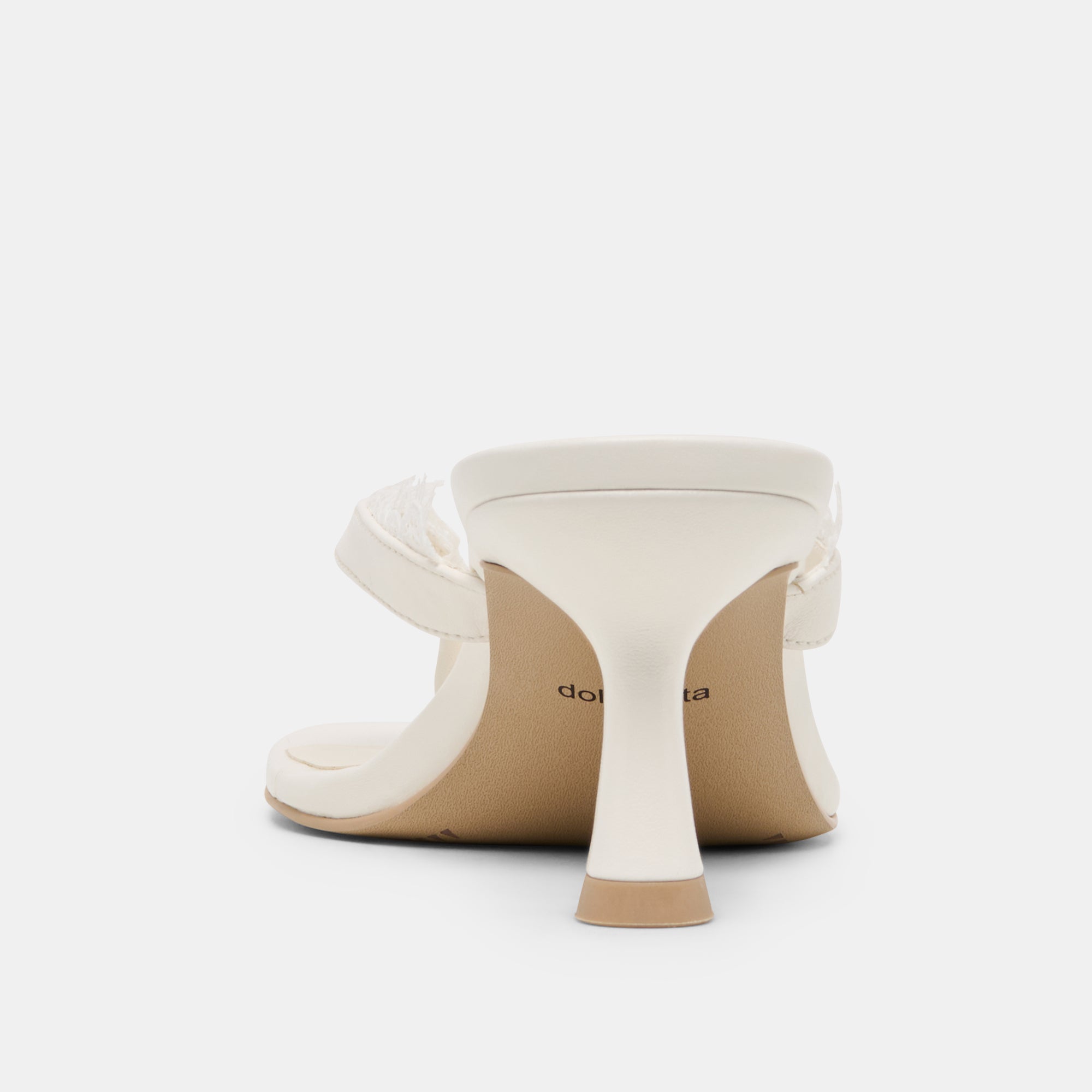 DAKSIE LACE HEELS TRUE WHITE LEATHER - Image 9